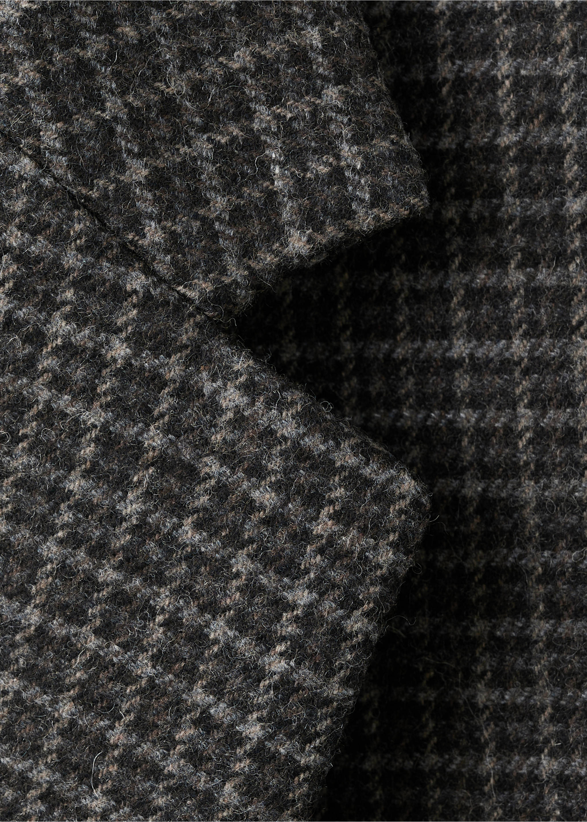 Blazer lana cuadros - Detalle del artículo 0, Gris. Ref: 17087817-00.