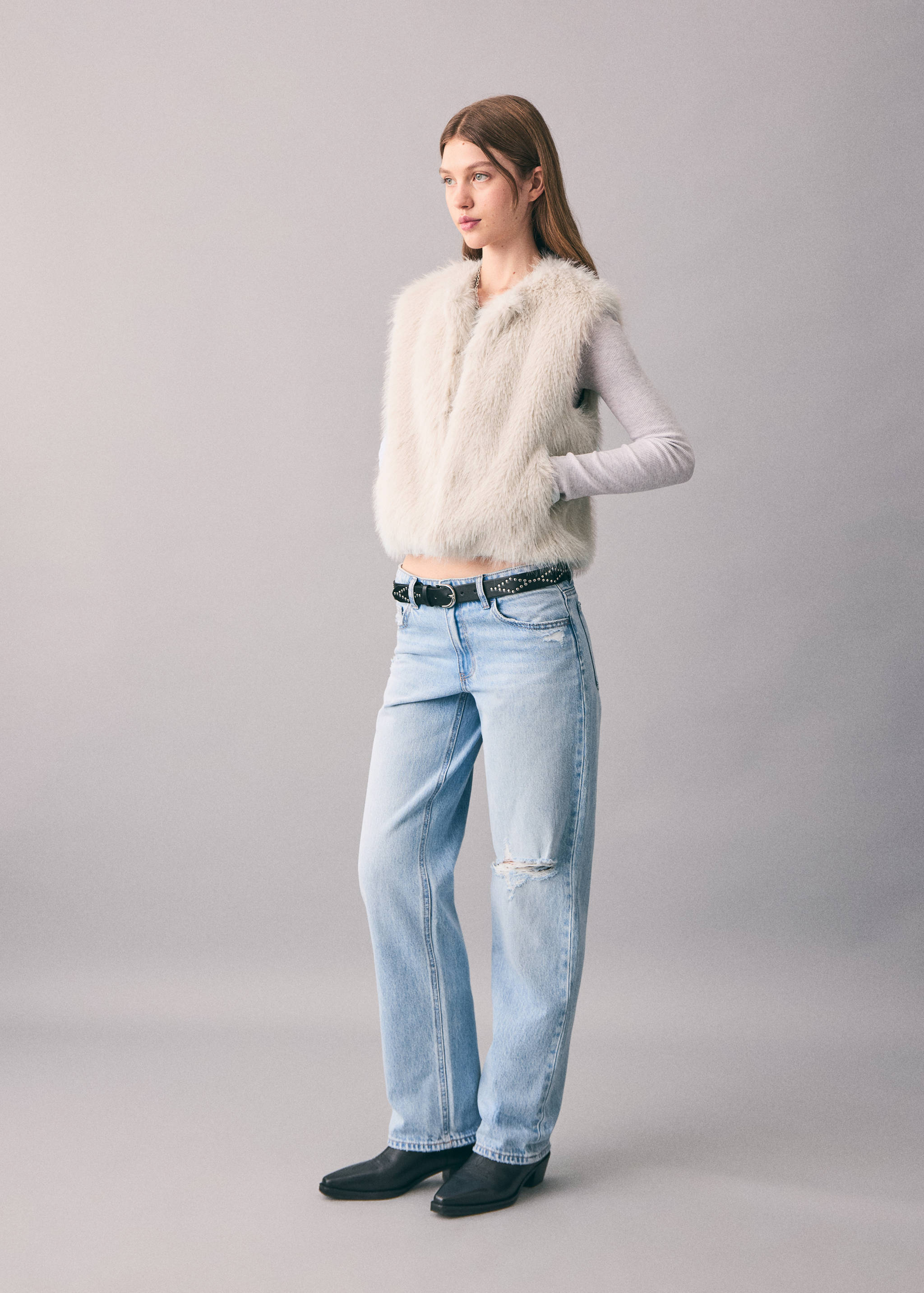 Gilet imitation fourrure - Plan général