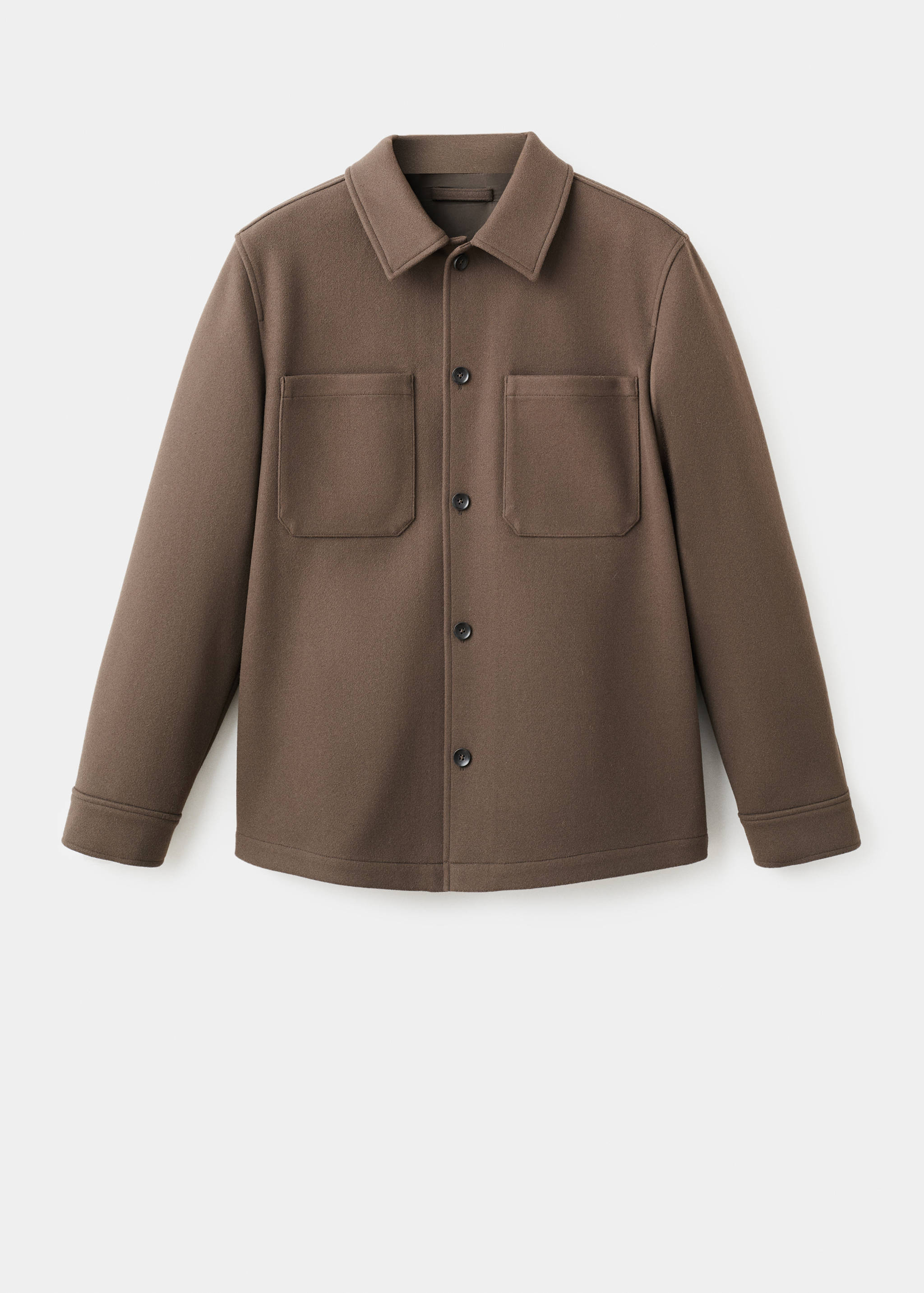 Wool overshirt with pockets - Article without model