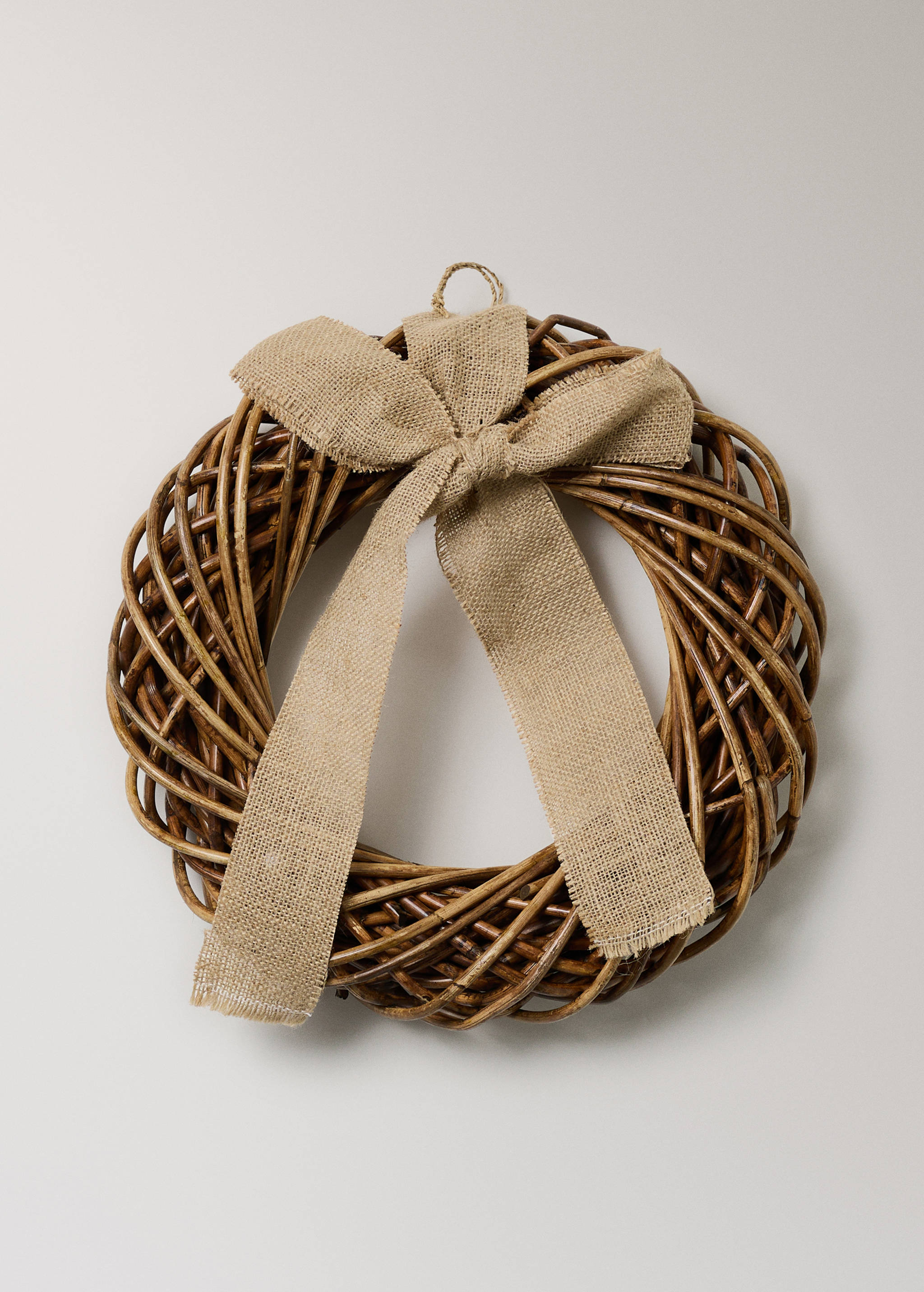 Thick rattan Christmas crown - Article without model
