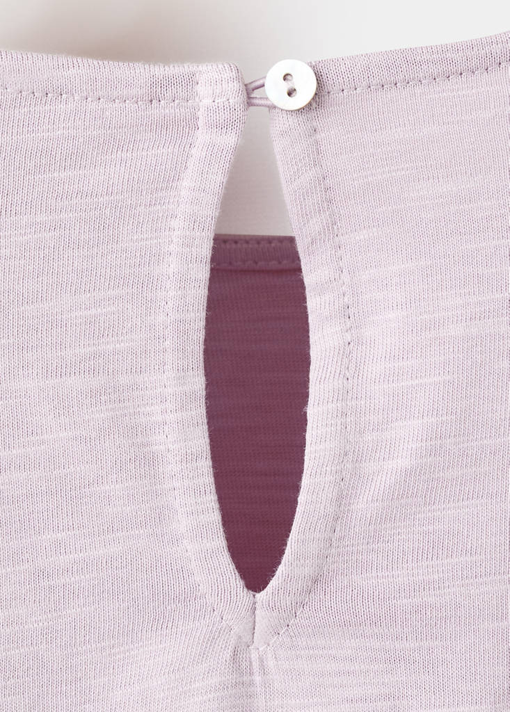T-shirt with gathered details — Light/Pastel Purple
