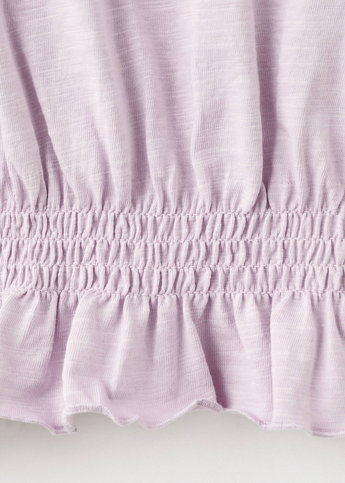 T-shirt with gathered details — Light/Pastel Purple