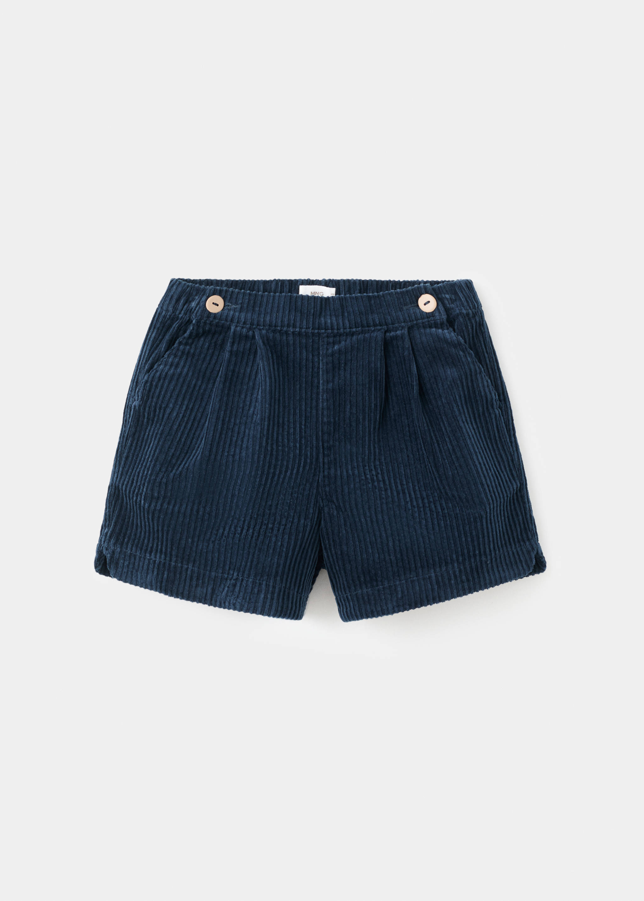 Corduroy shorts with buttons - Article without model