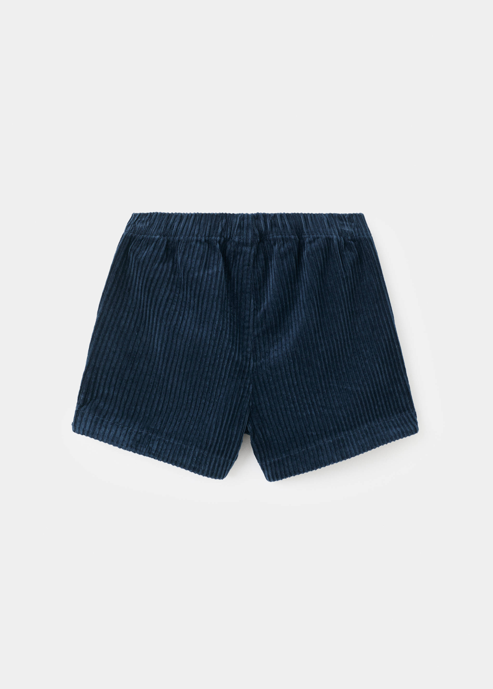 Corduroy shorts with buttons - Reverse of the article