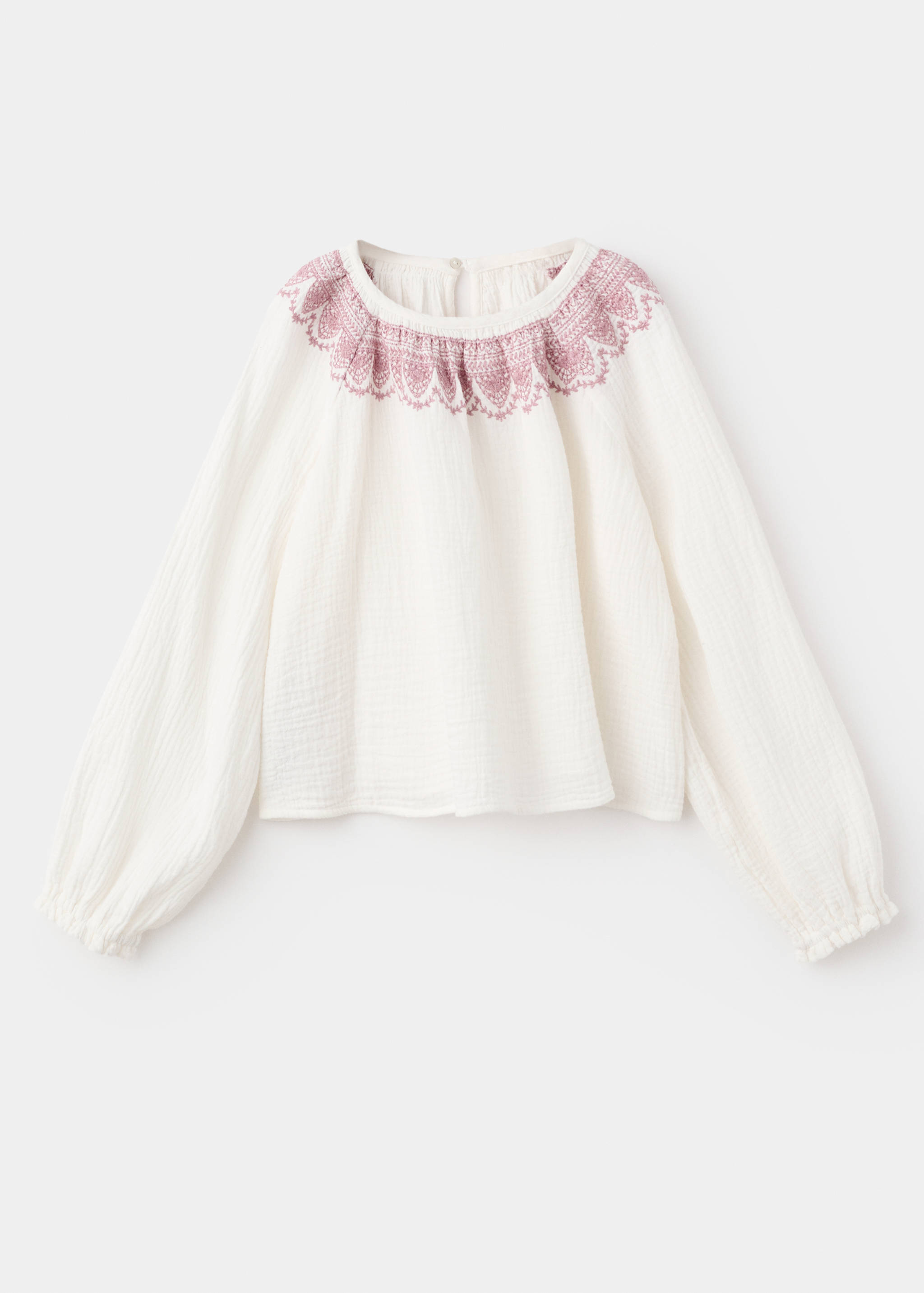 Embroidered cotton blouse - Article without model