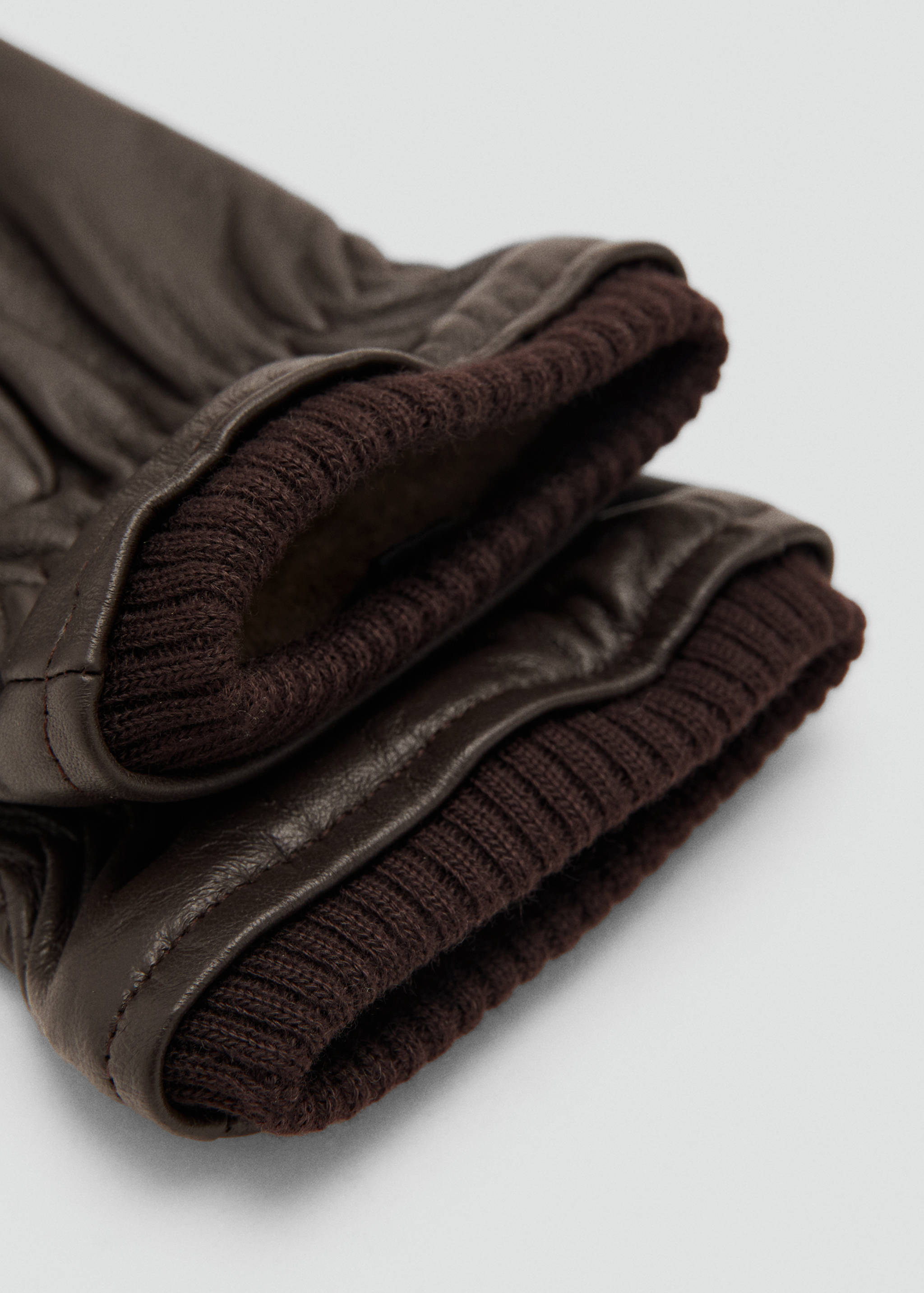 Gants 100 % simili-cuir détail froncé - Détail de l'article 1