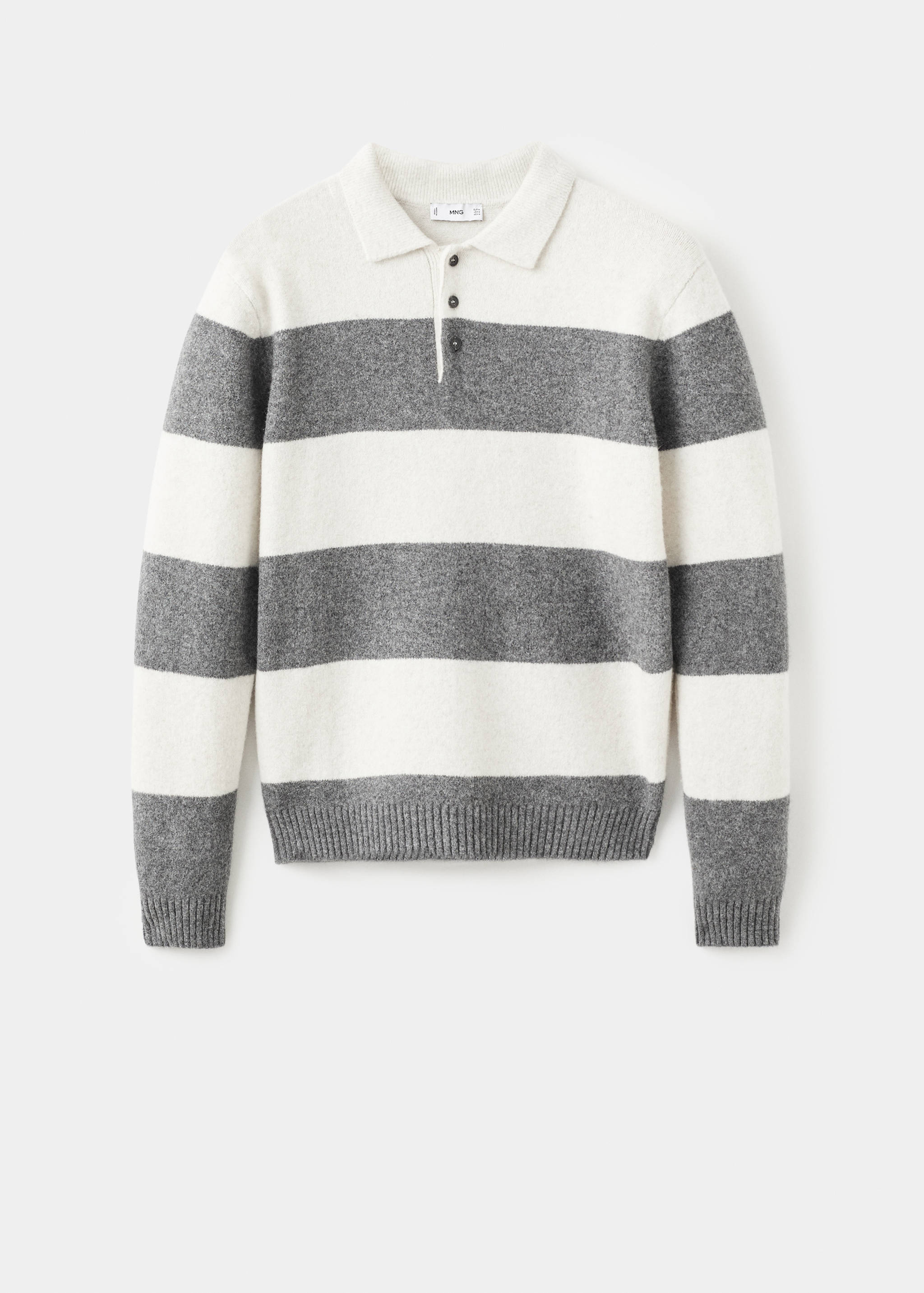 Knitted wool blend polo sweater - Article without model
