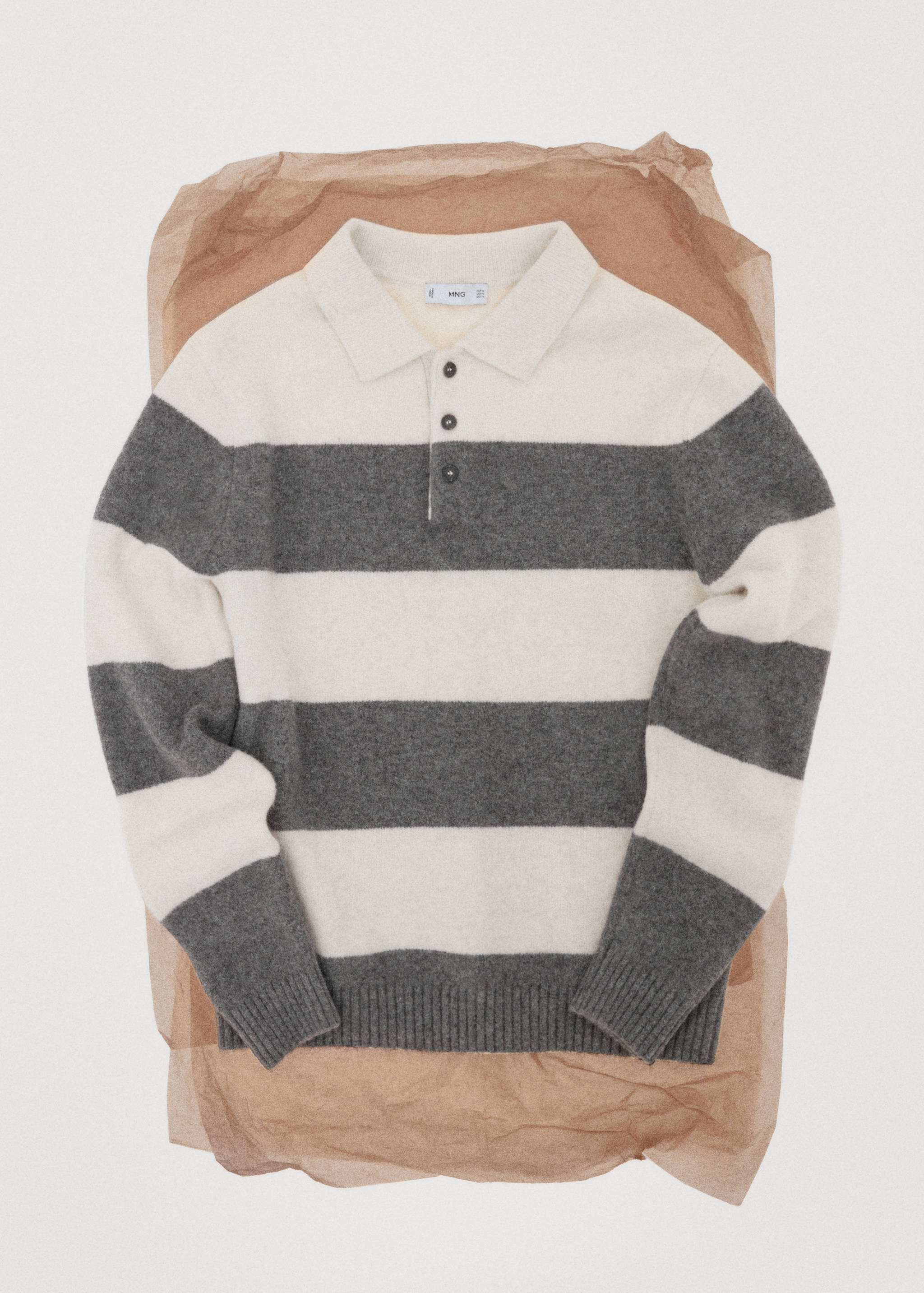 Knitted wool blend polo sweater - Details of the article 9