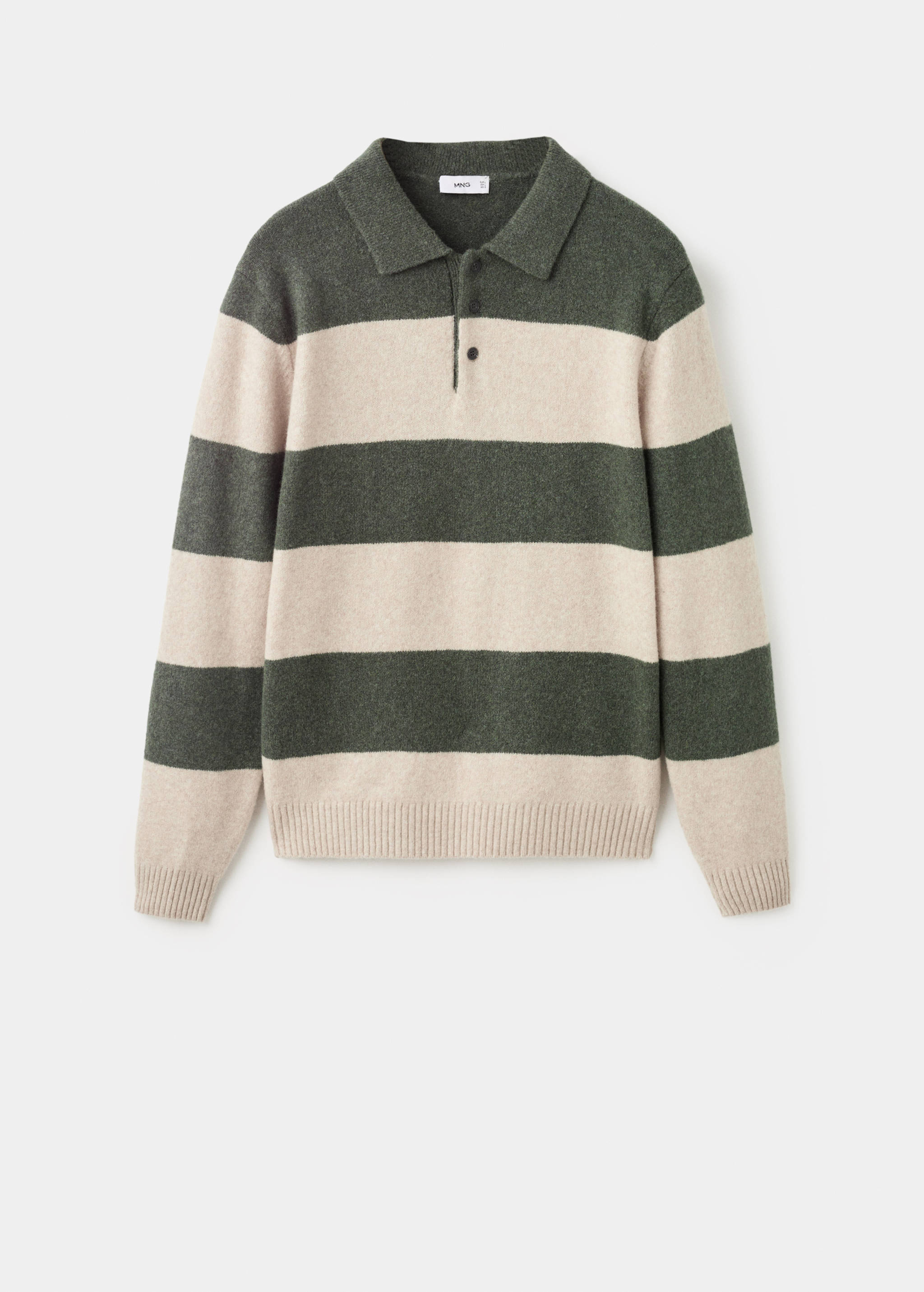 Knitted wool blend polo sweater - Article without model