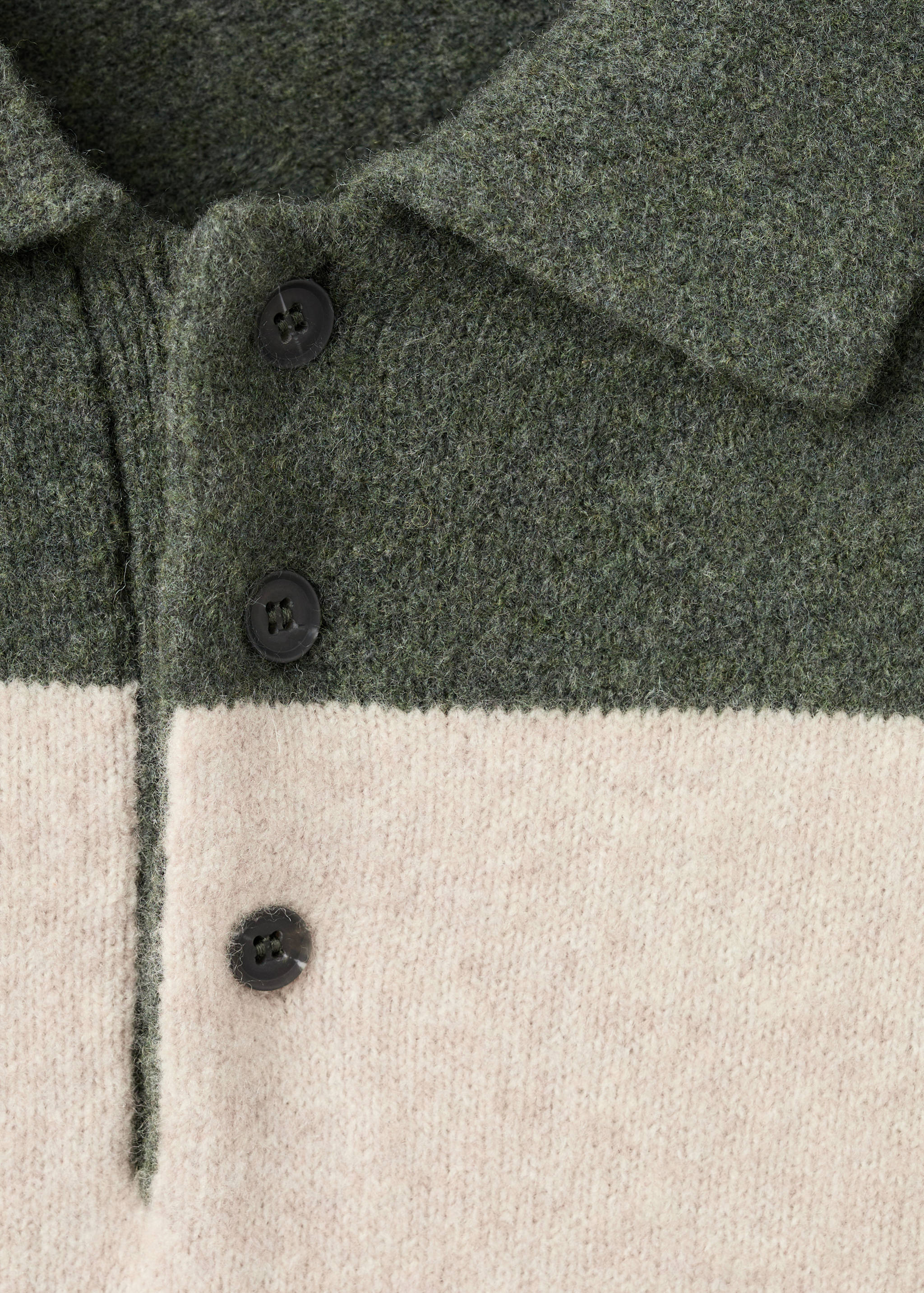 Knitted wool blend polo sweater - Details of the article 8
