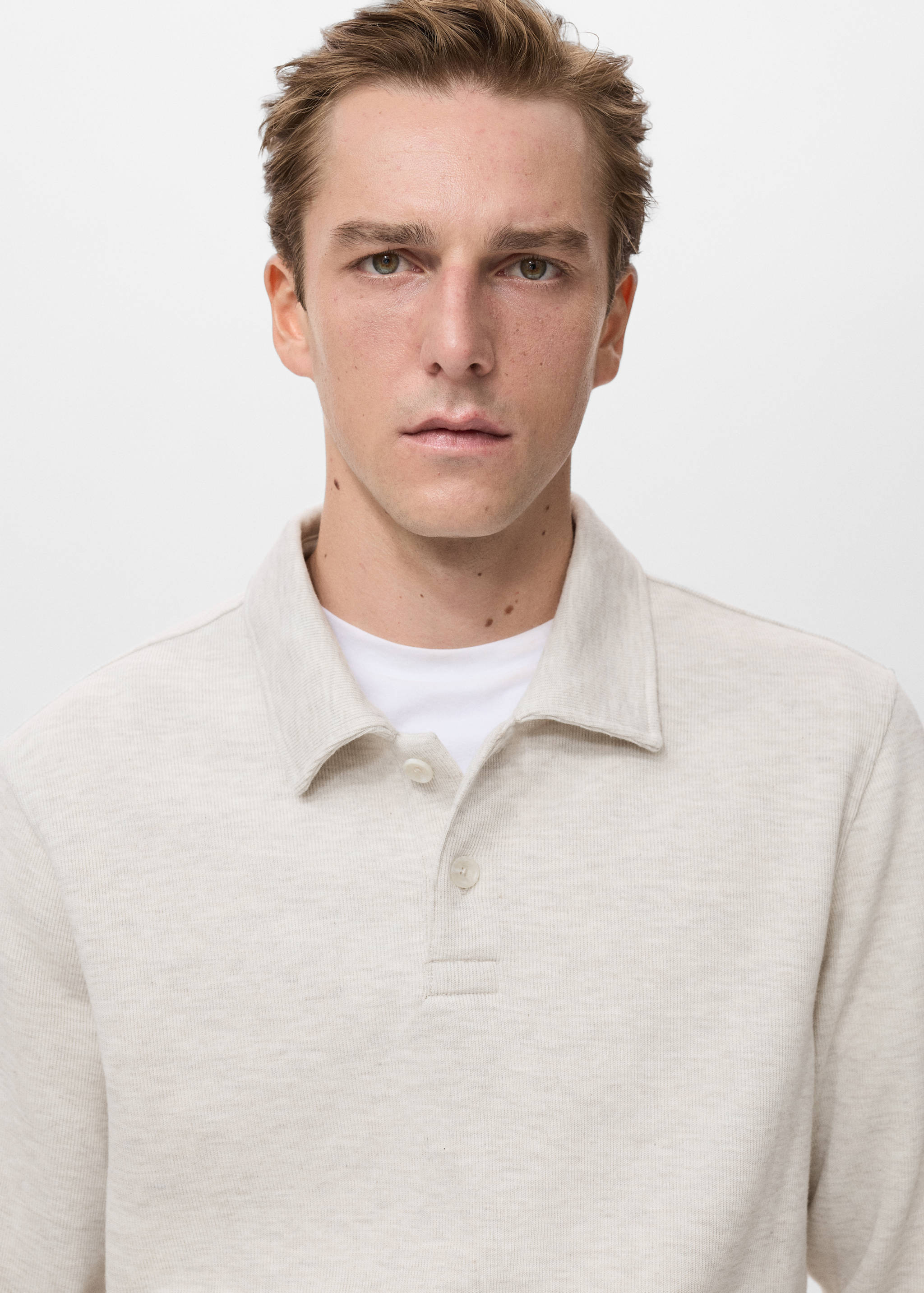 Regular-fit polo sweatshirt - Details of the article 1