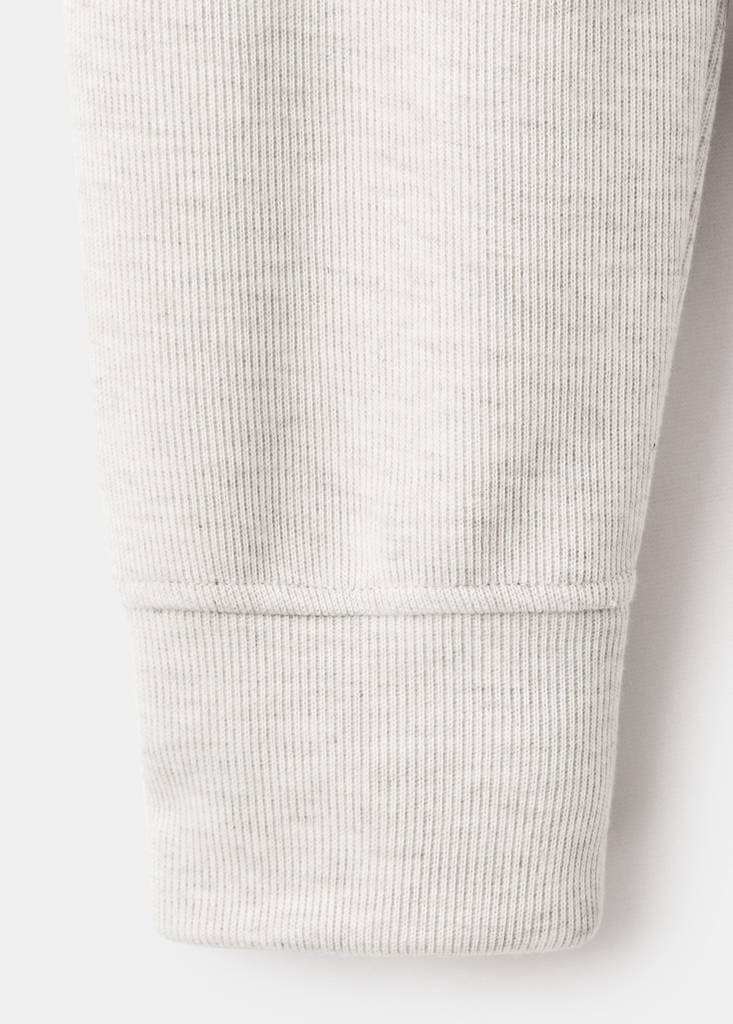 Regular-fit polo sweatshirt — Ecru