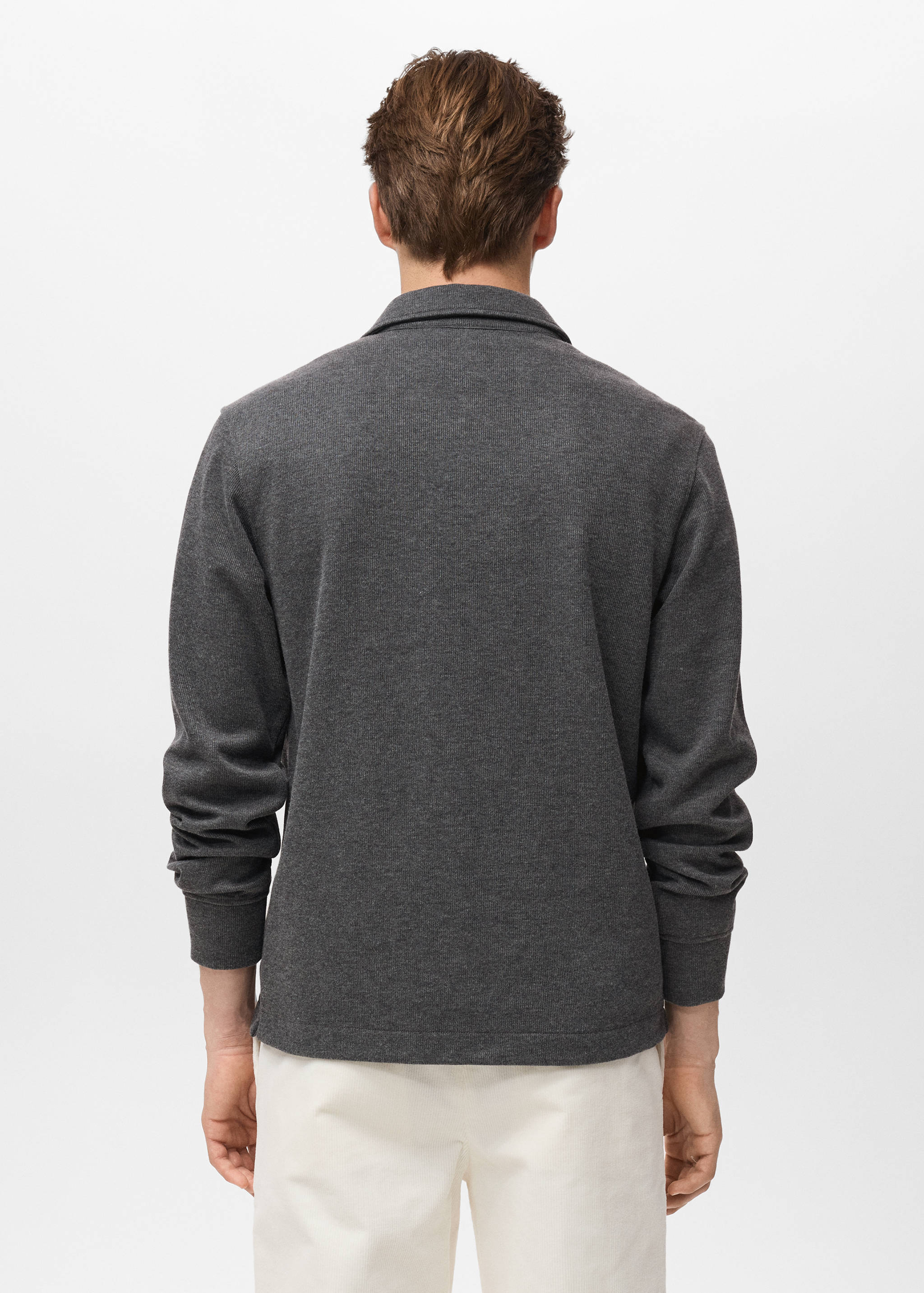 Regular-fit polo sweatshirt - Reverse of the article