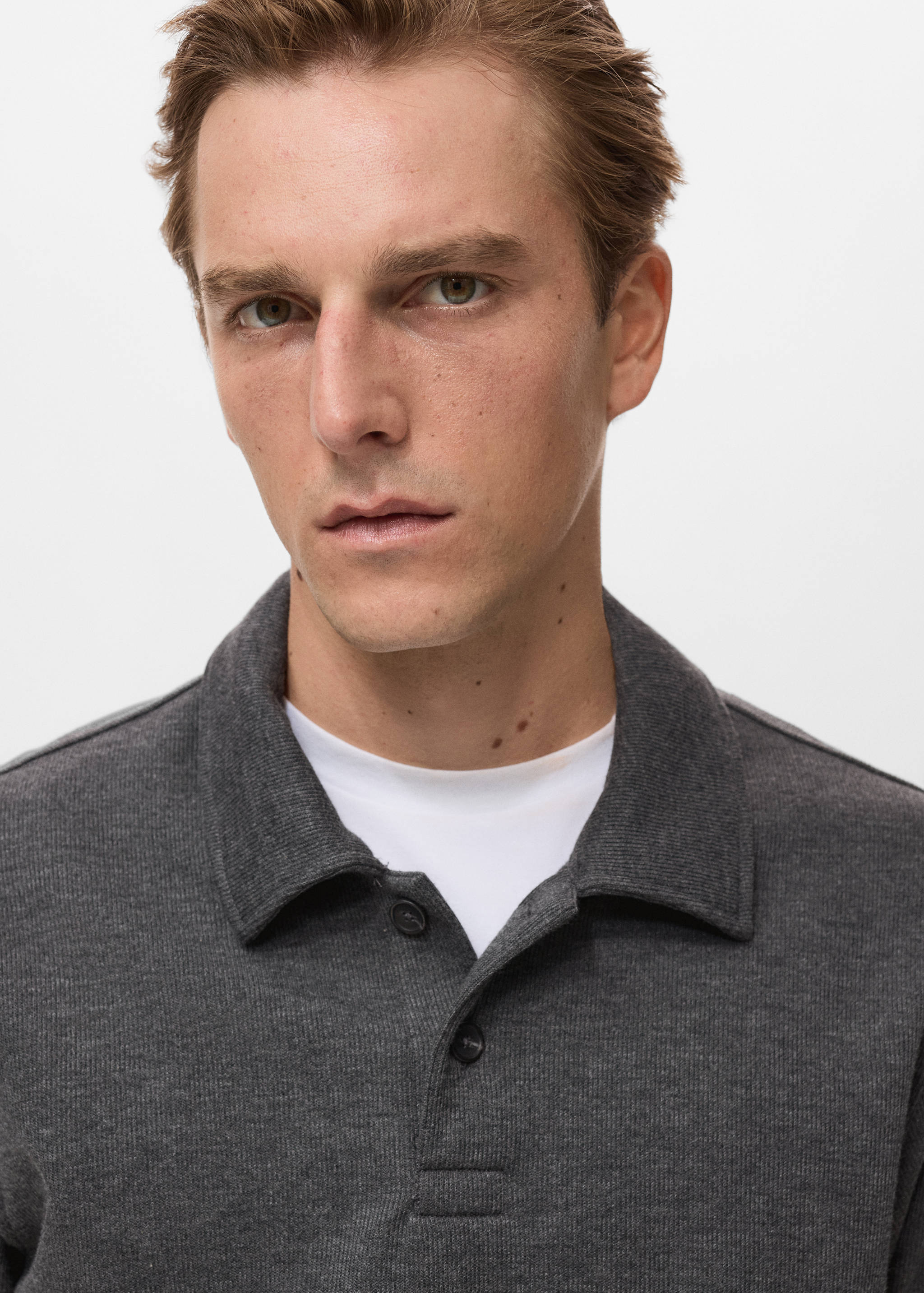 Regular-fit polo sweatshirt - Details of the article 1
