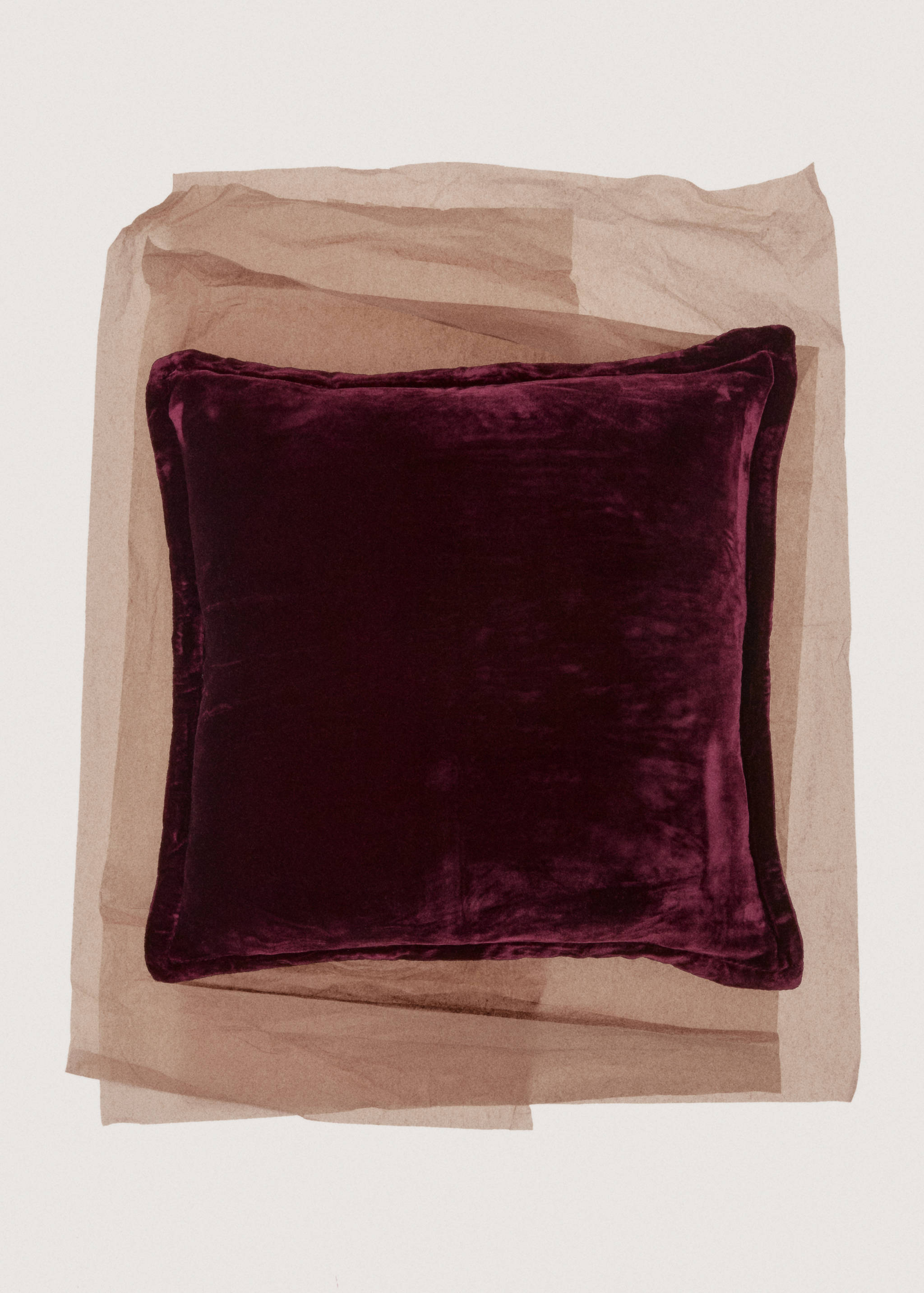 Housse de coussin en velours et soie 45x45 cm - Détail de l'article 7