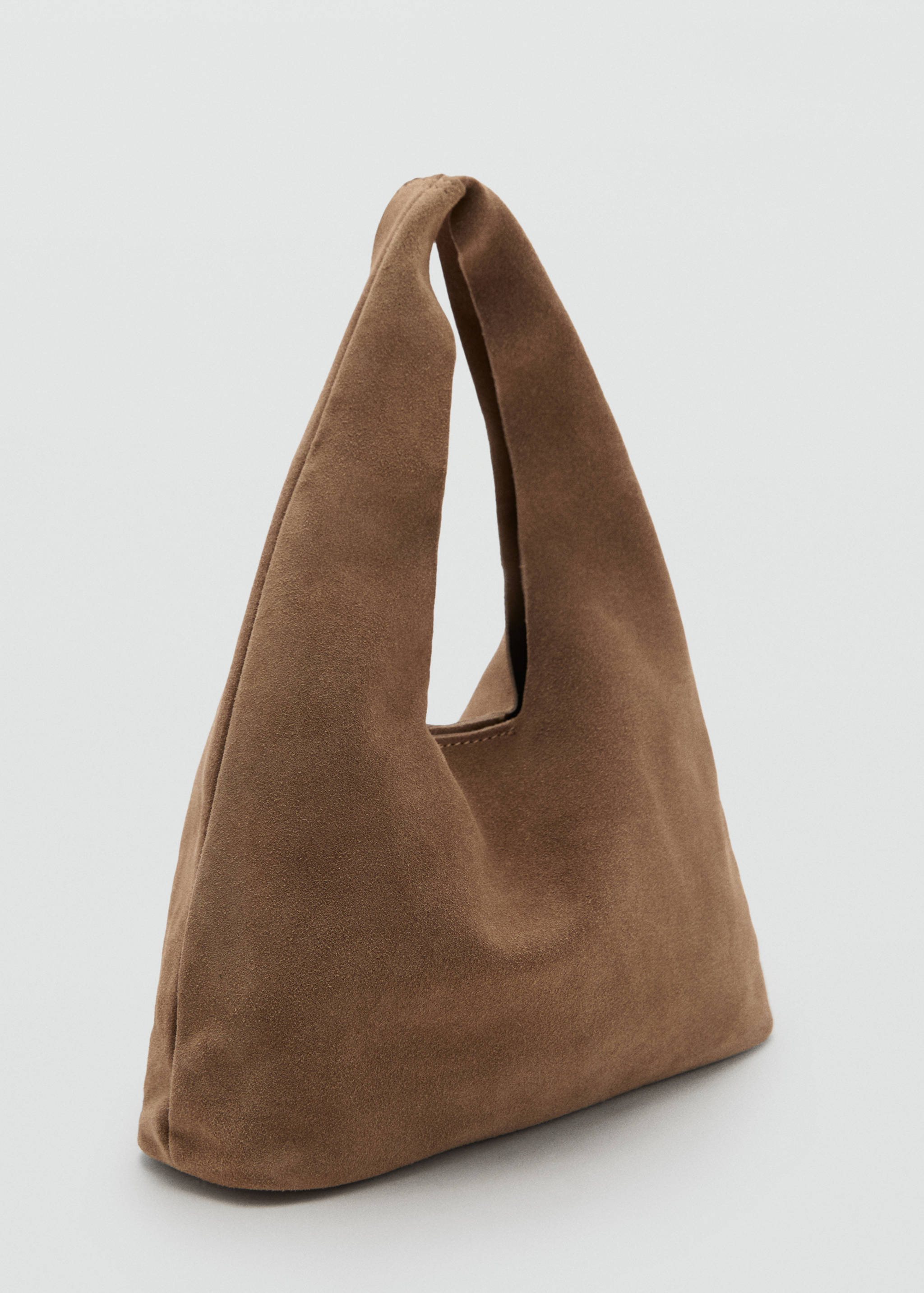 Suede leather mini-bag - Medium plane