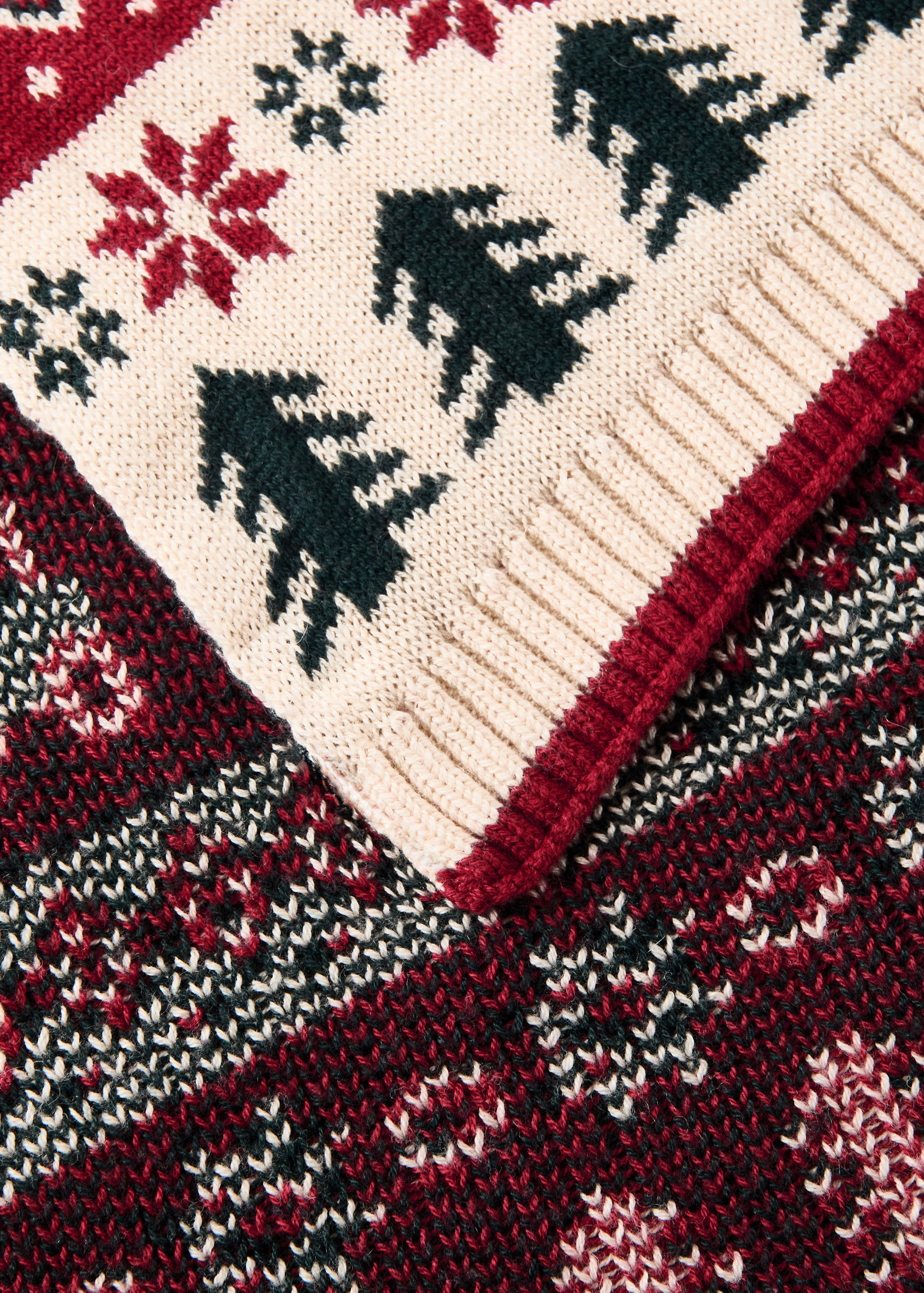 Children's jacquard wool blanket with Christmas design - Details of the article 1
