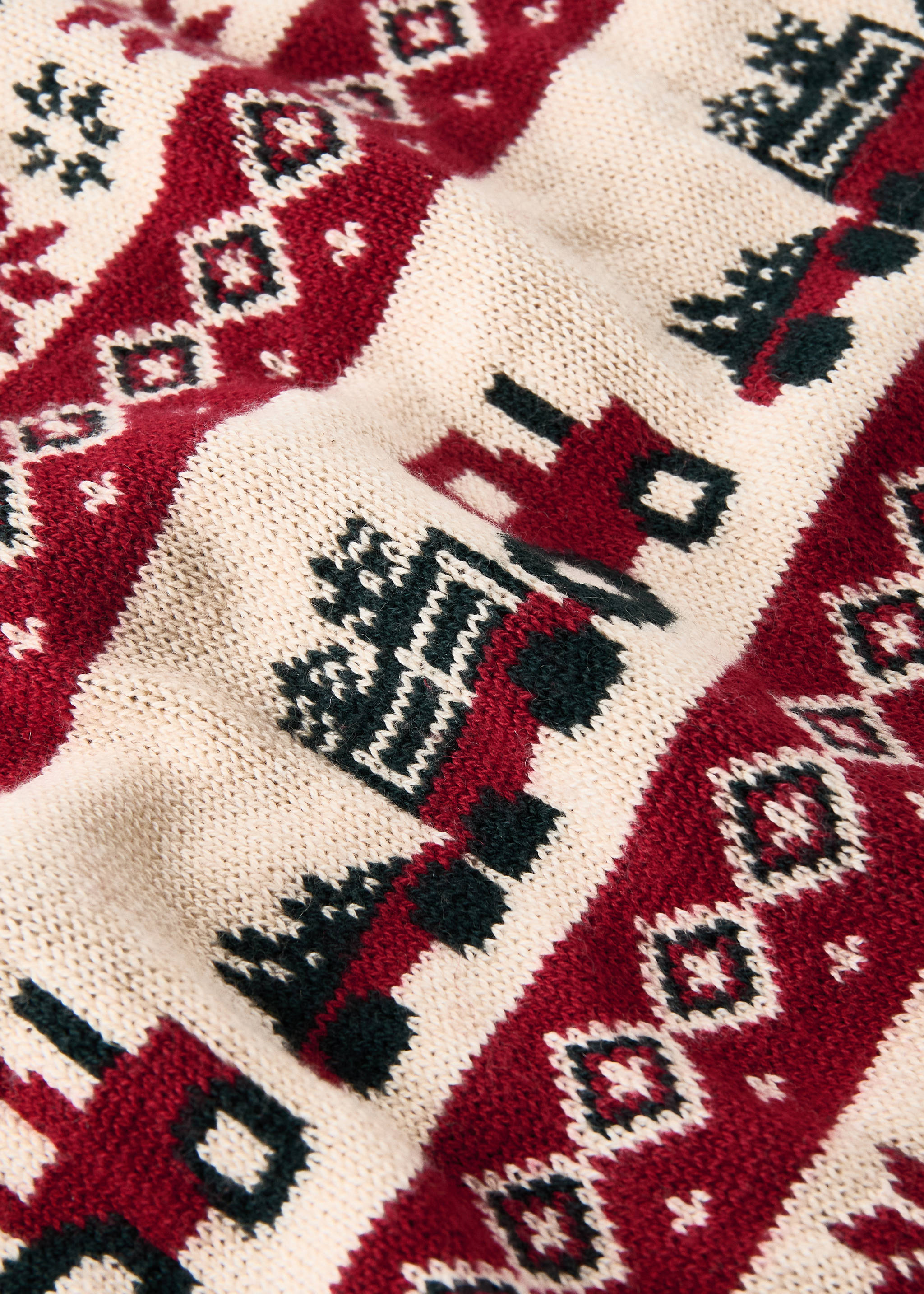 Children's jacquard wool blanket with Christmas design - Details of the article 2