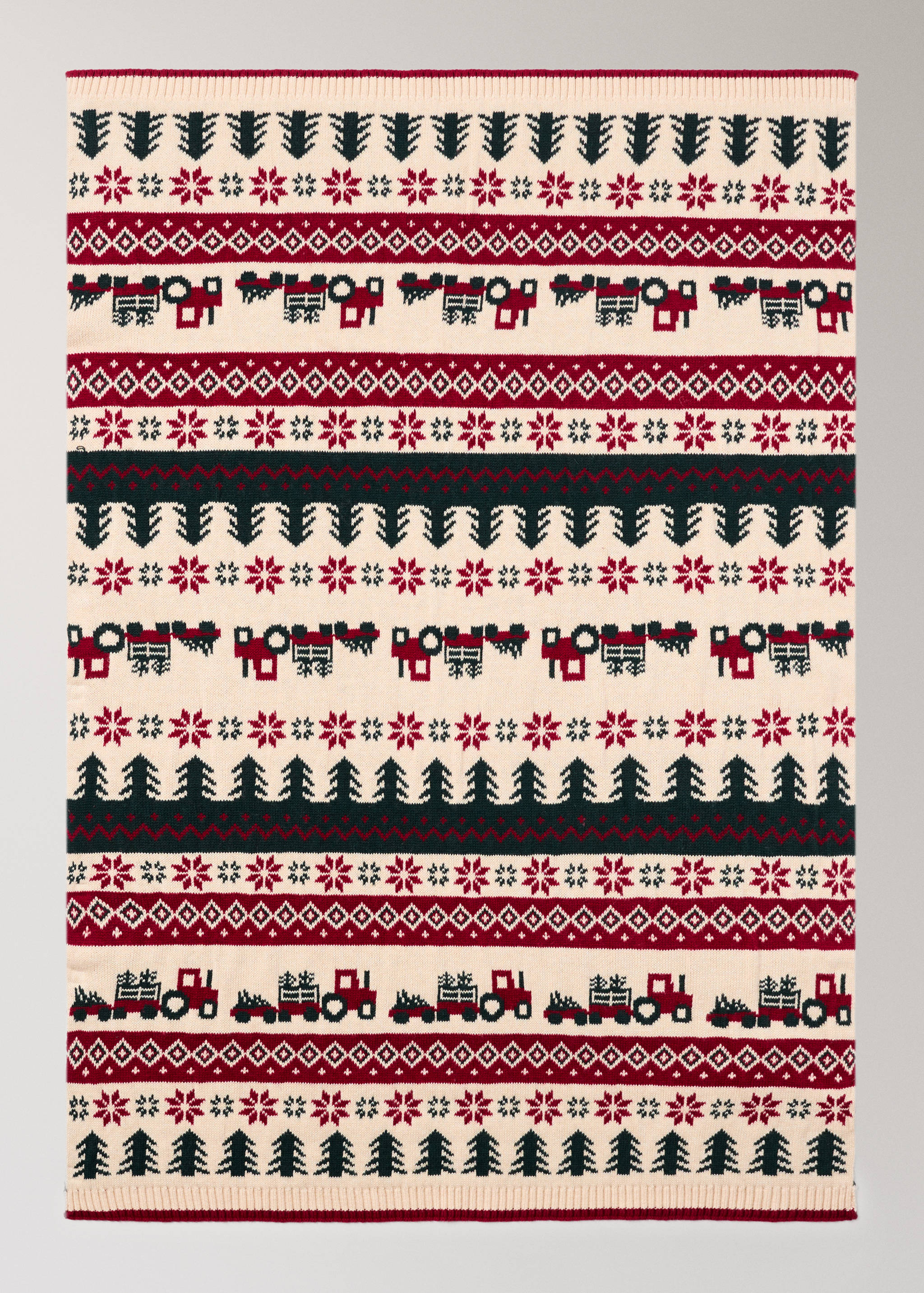 Children's jacquard wool blanket with Christmas design - Details of the article 3