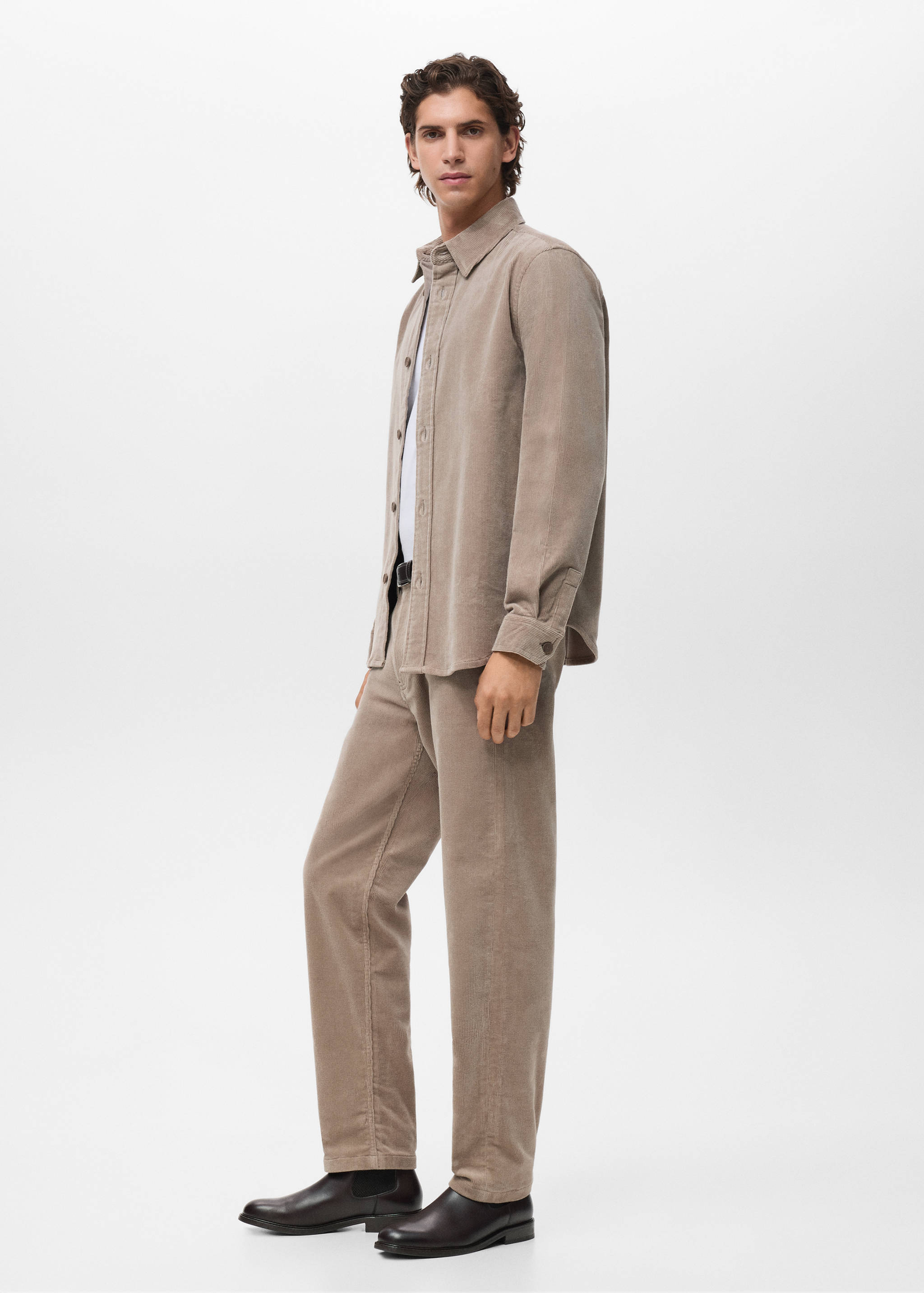 Corduroy cotton overshirt - Details of the article 2