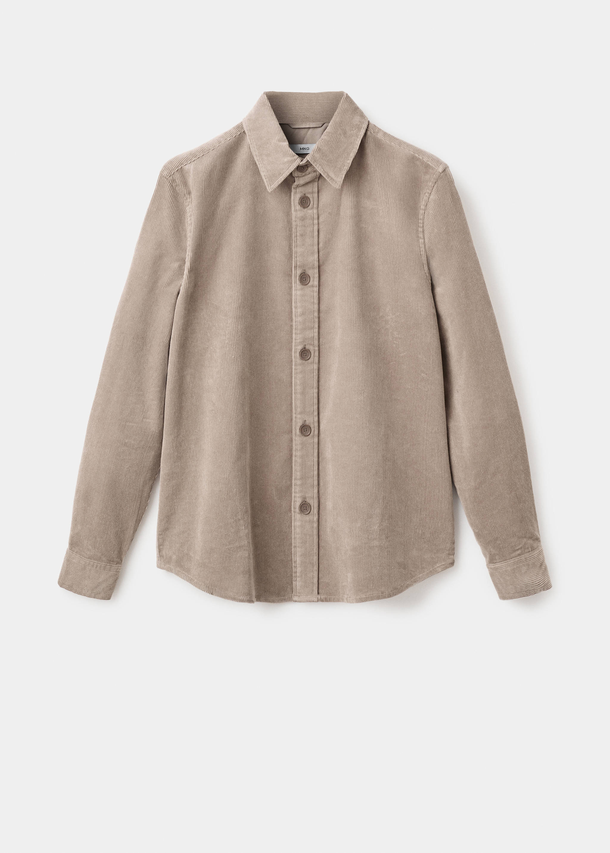 Corduroy cotton overshirt - Article without model