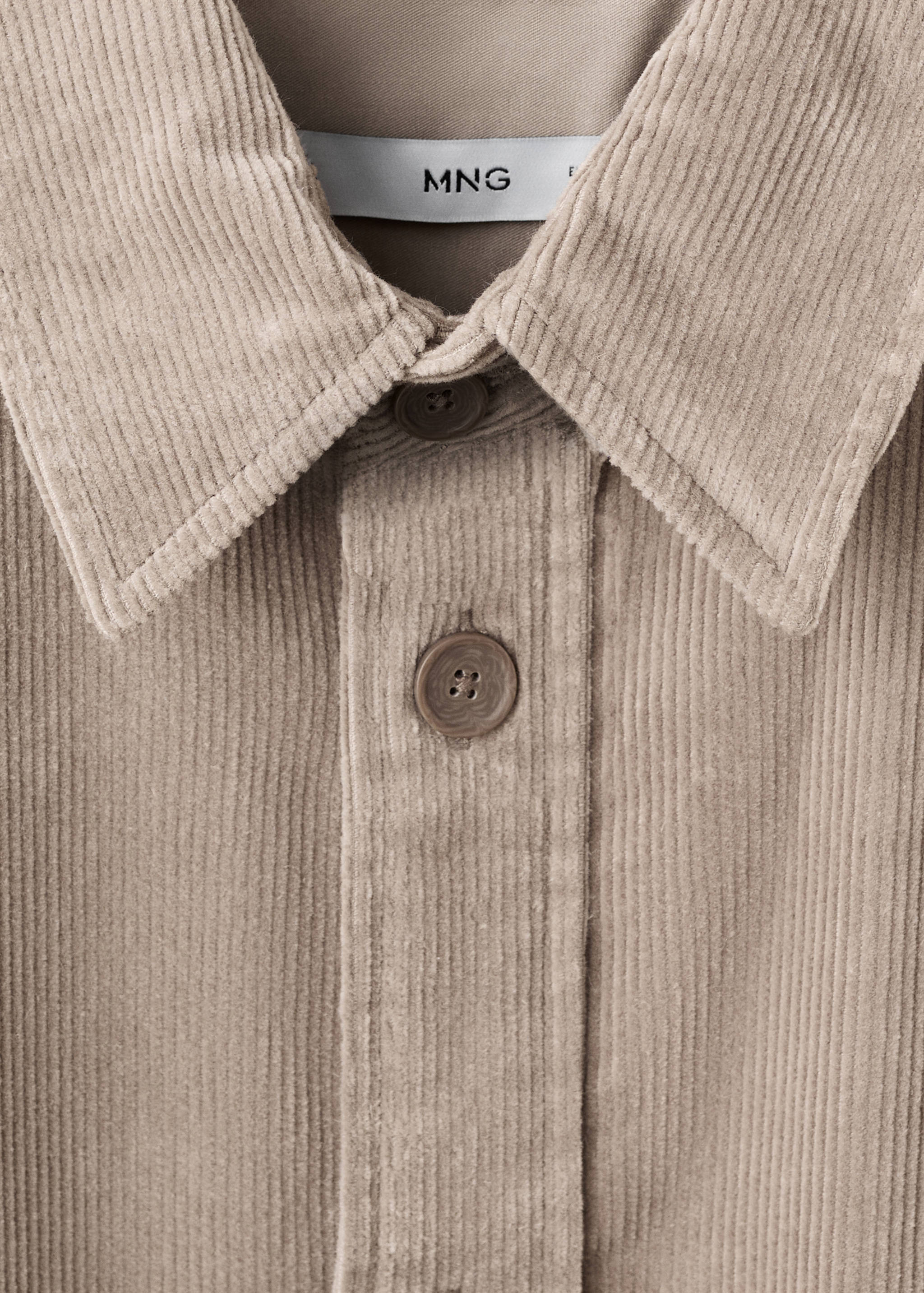 Corduroy cotton overshirt - Details of the article 8