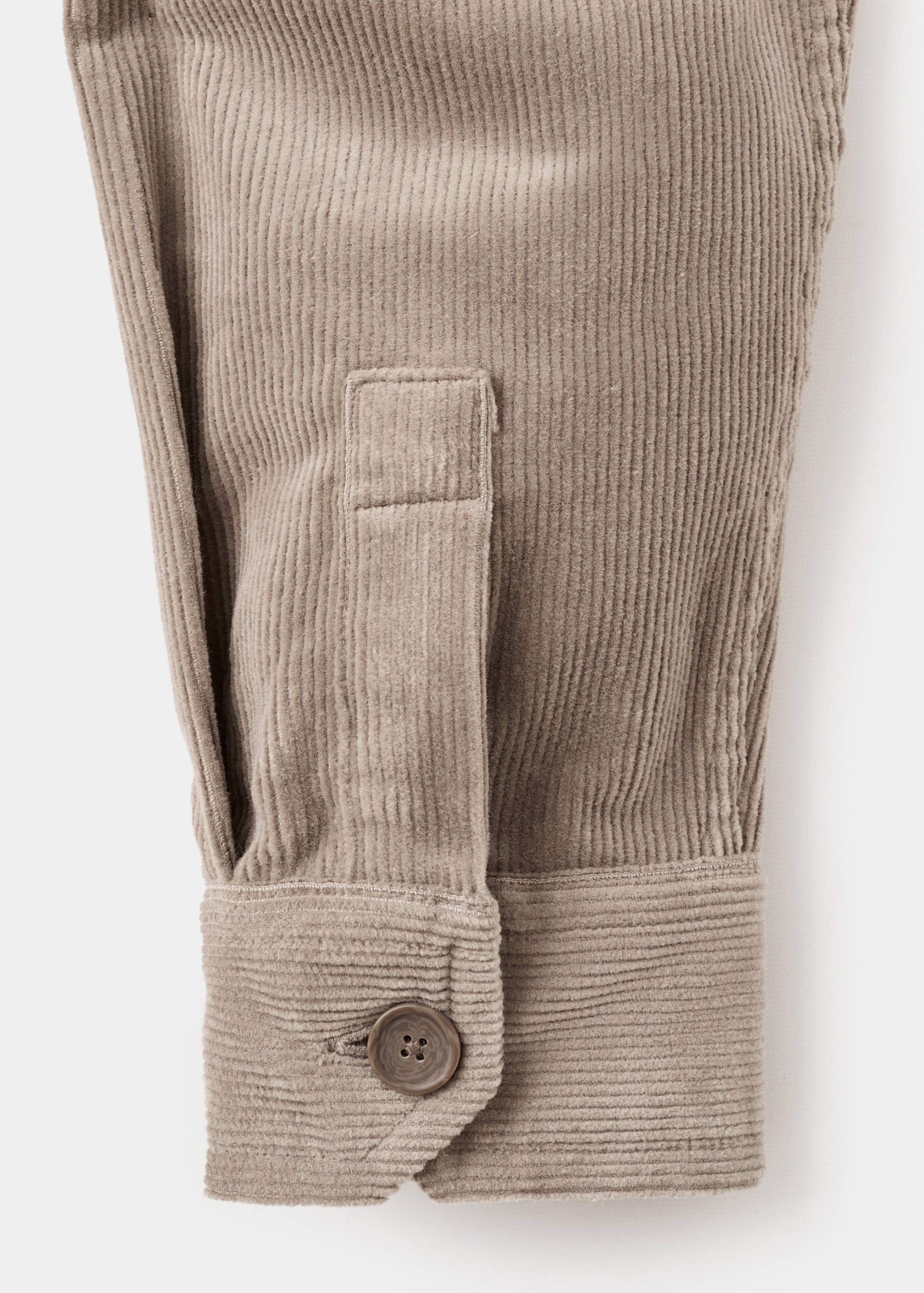 Corduroy cotton overshirt - Details of the article 0