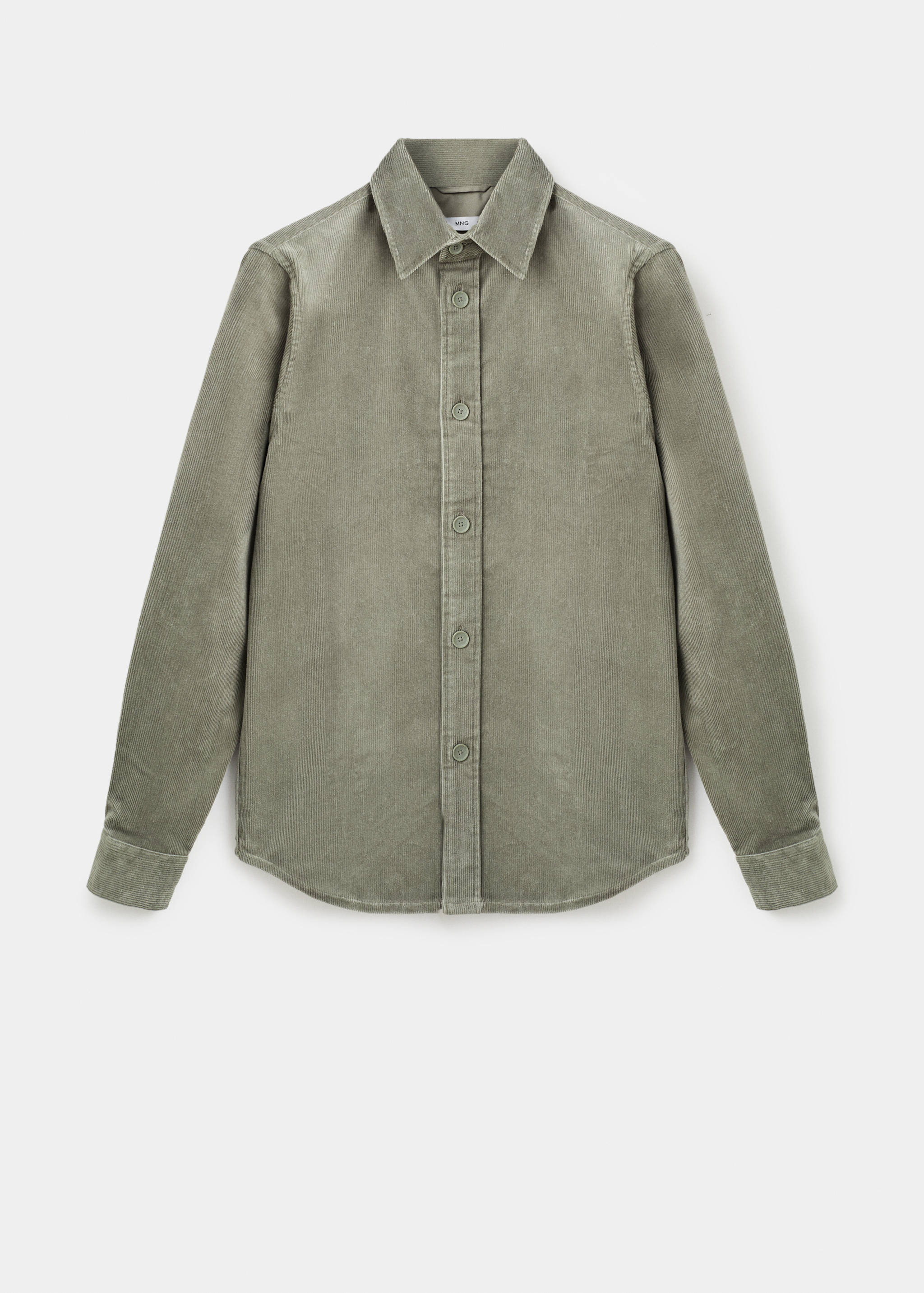 Corduroy cotton overshirt - Article without model