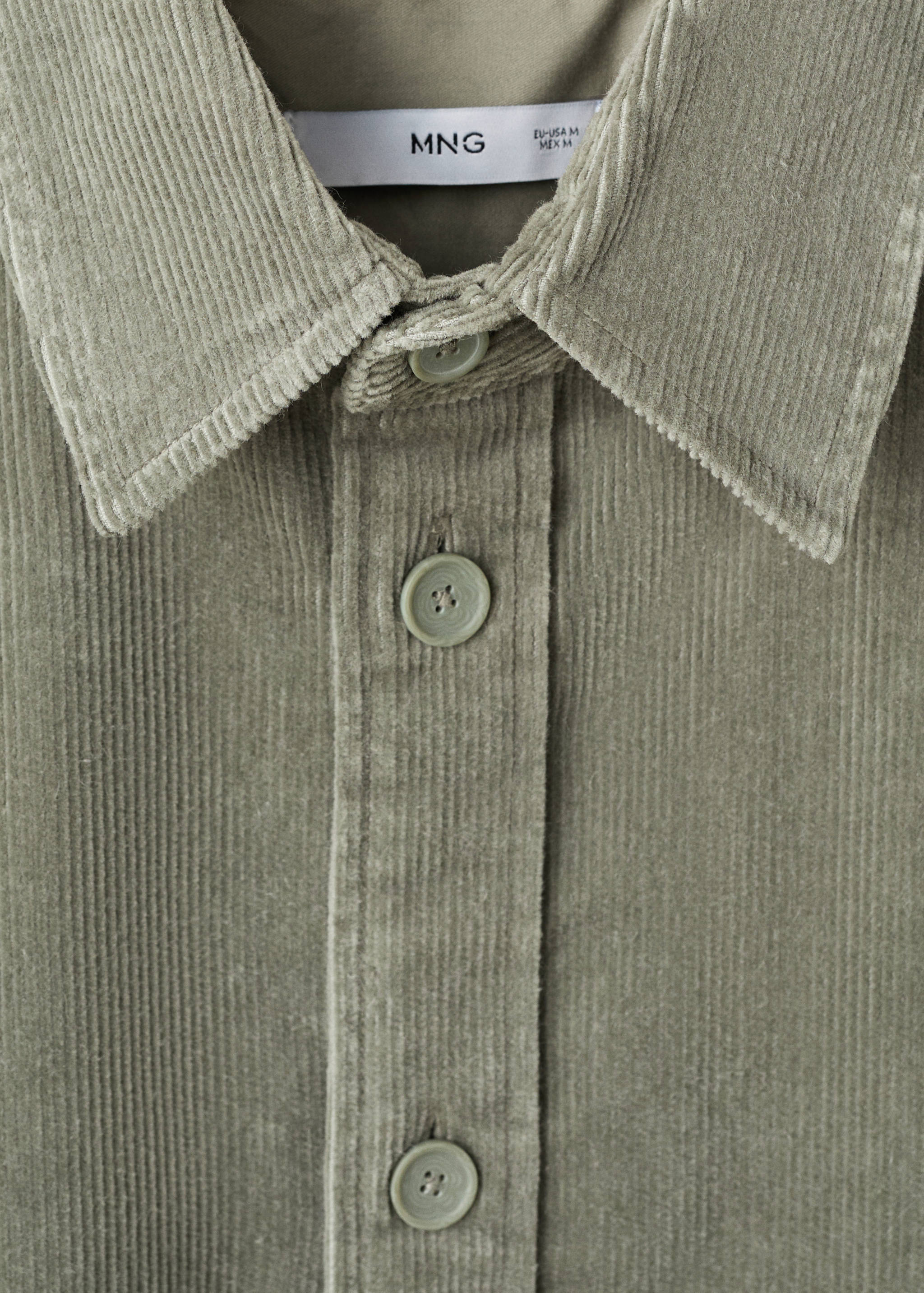 Corduroy cotton overshirt - Details of the article 8