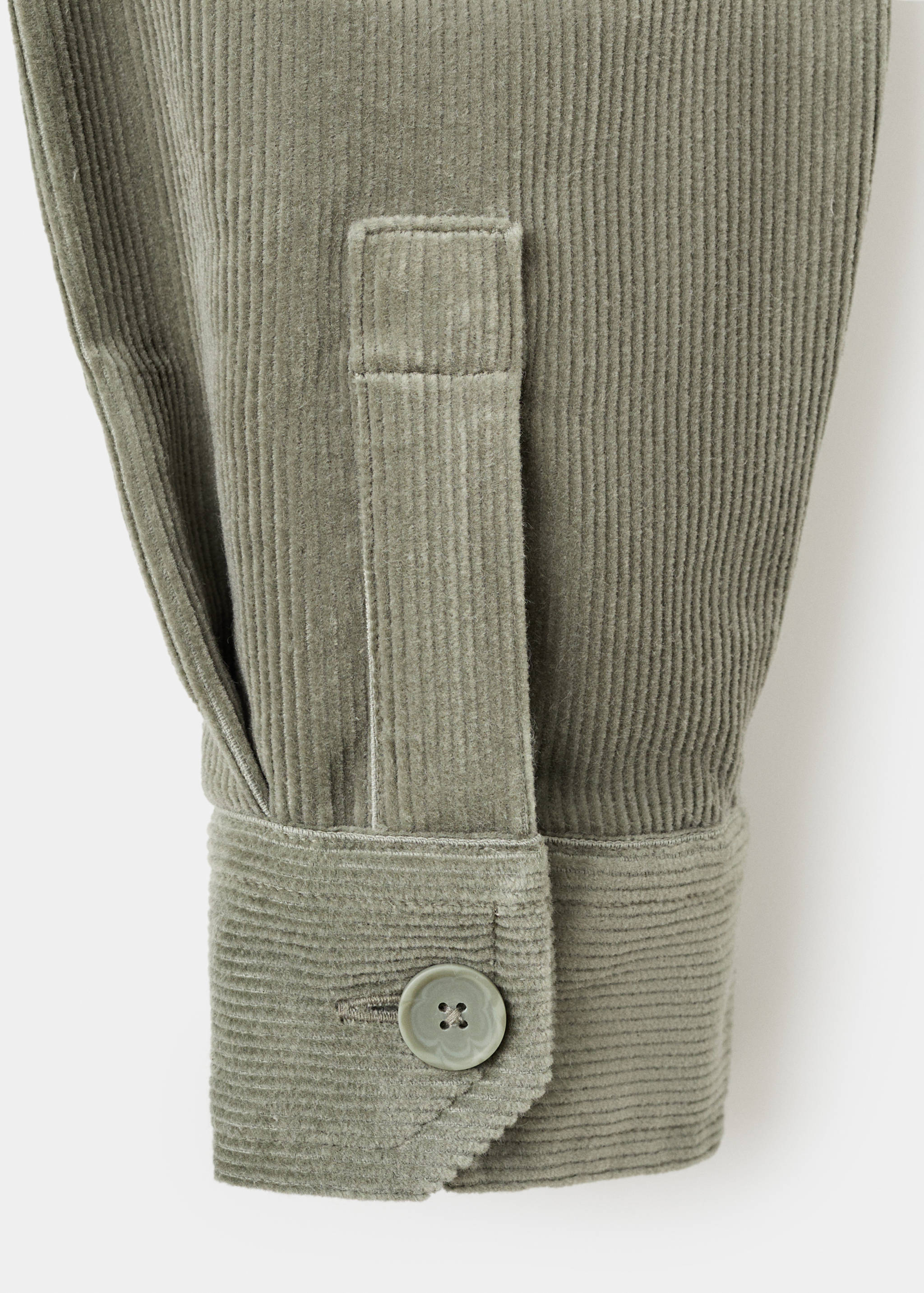 Corduroy cotton overshirt - Details of the article 0