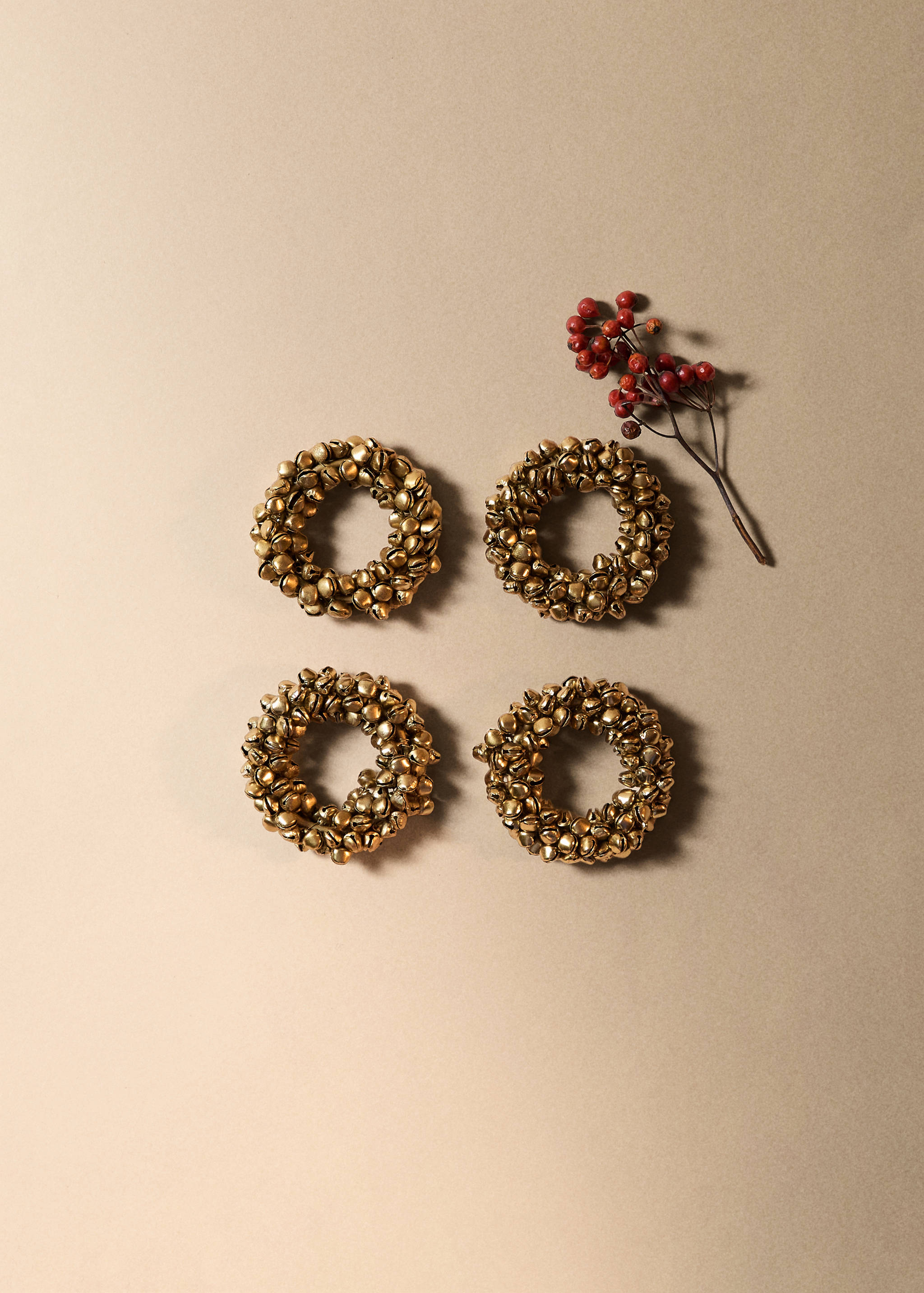 Rond de serviette décoration avec clochettes - Plan général