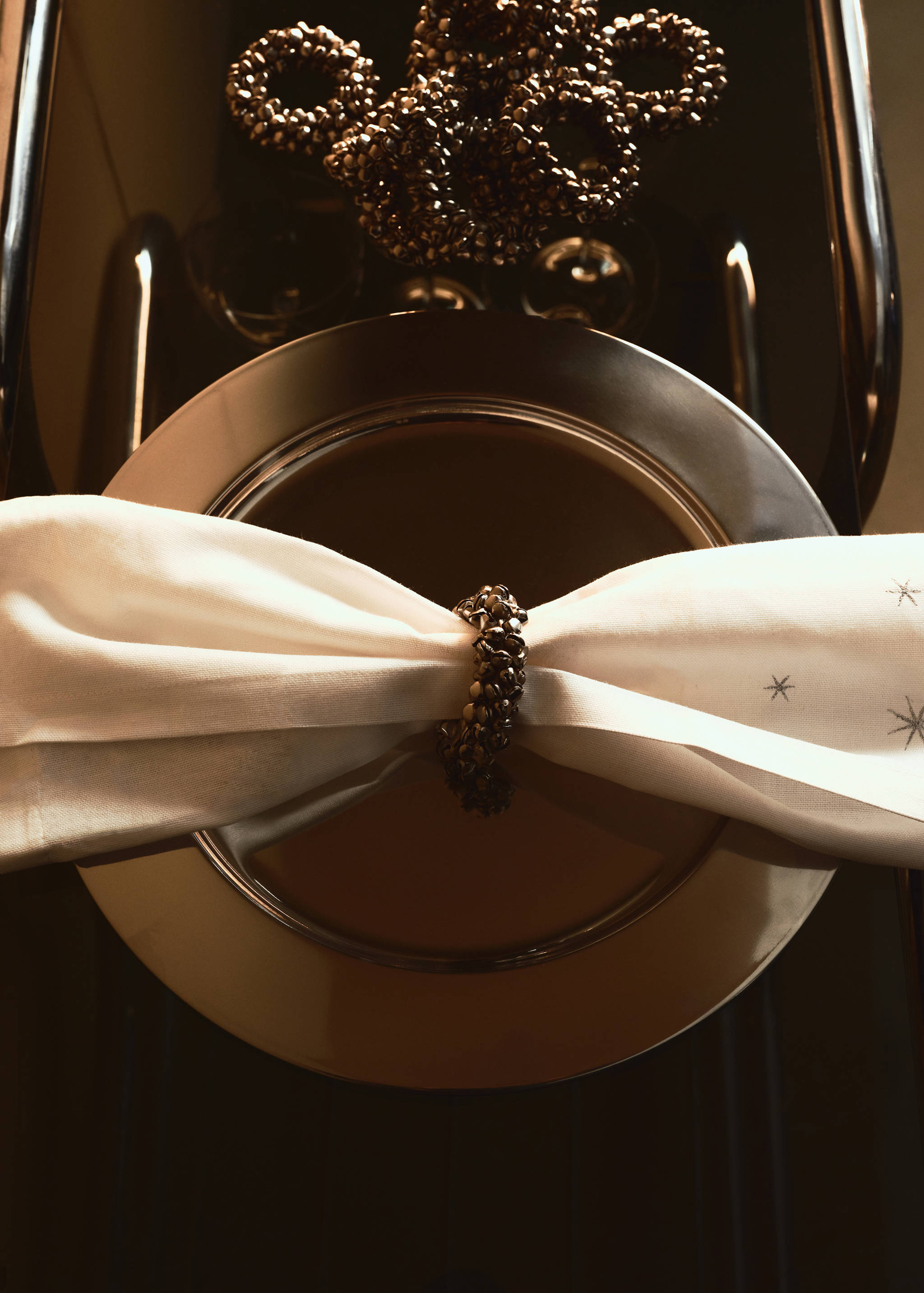Napkin rings with bell ornaments - Details of the article 6