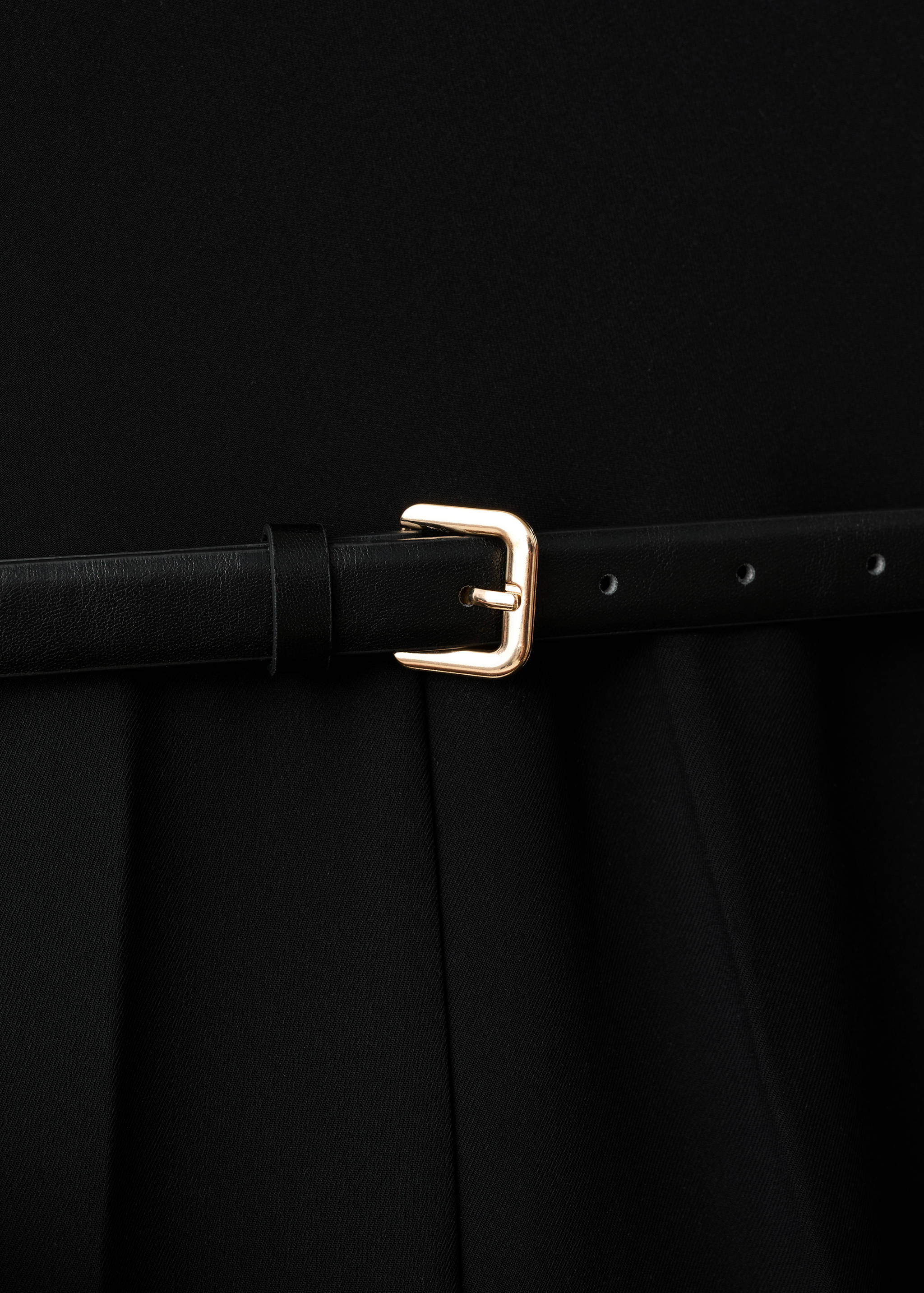 Jumpsuit with draped neck and belt - Details of the article 8