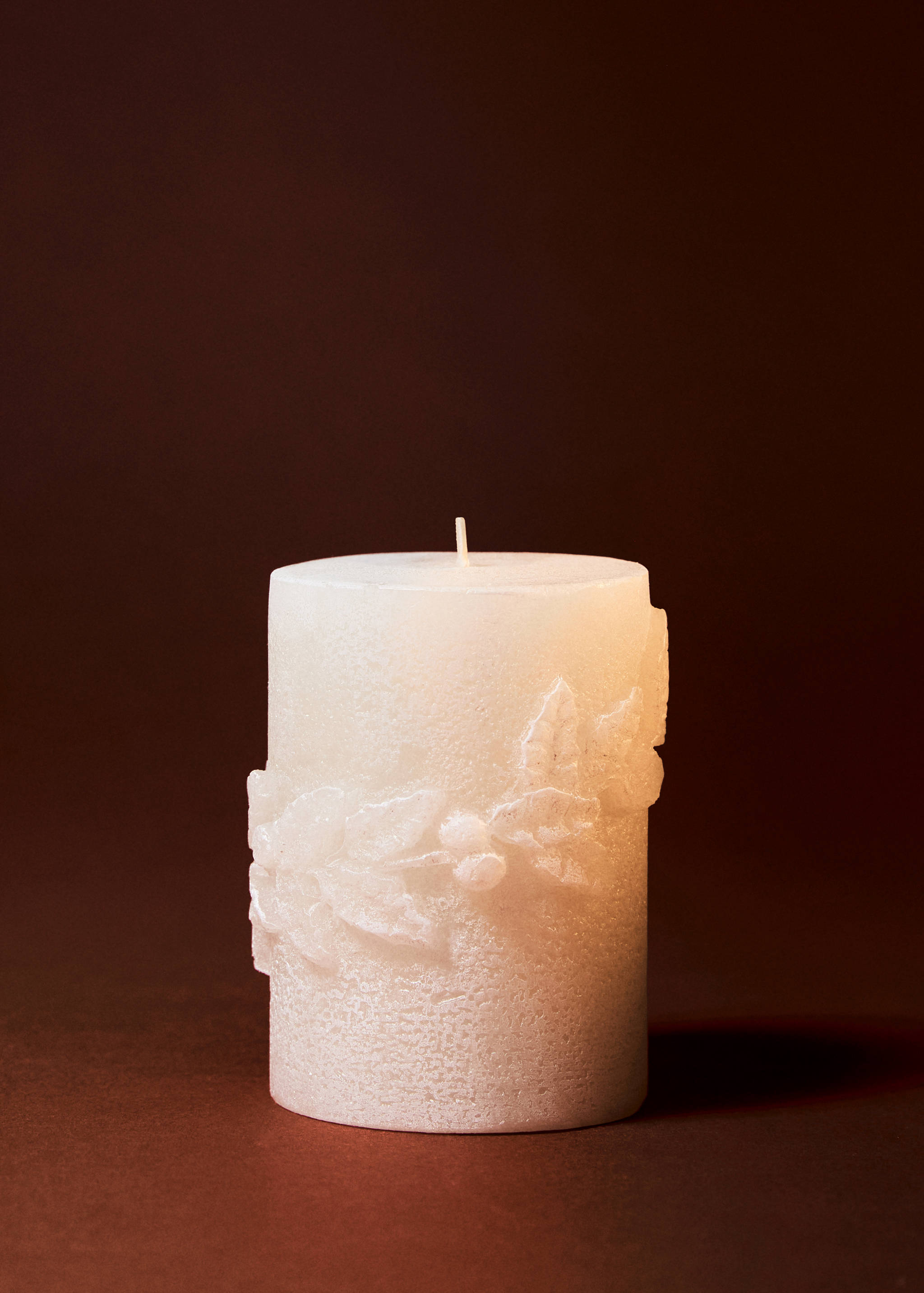 Candela decorativa foglie piccola - Piano generale