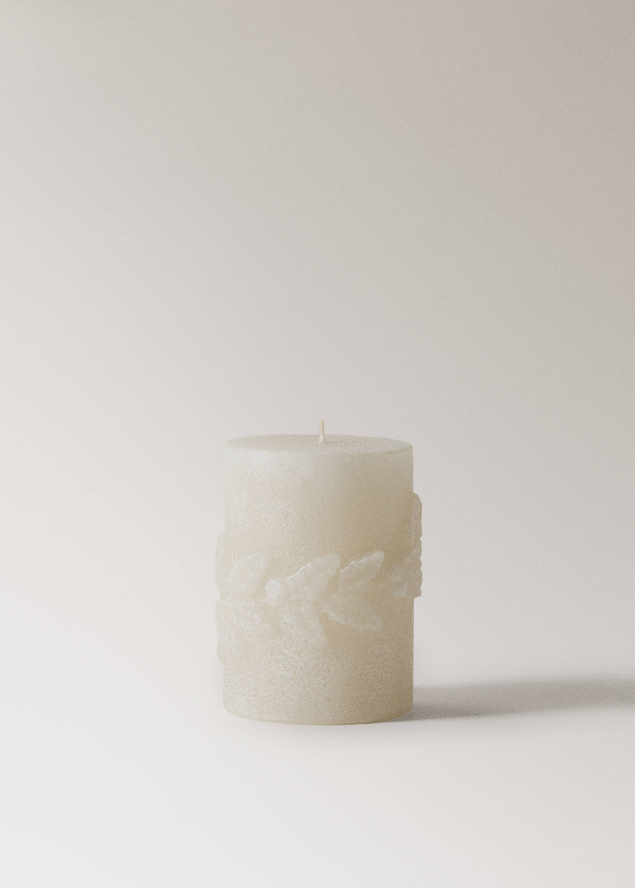 Candela decorativa foglie piccola - Articolo senza modello