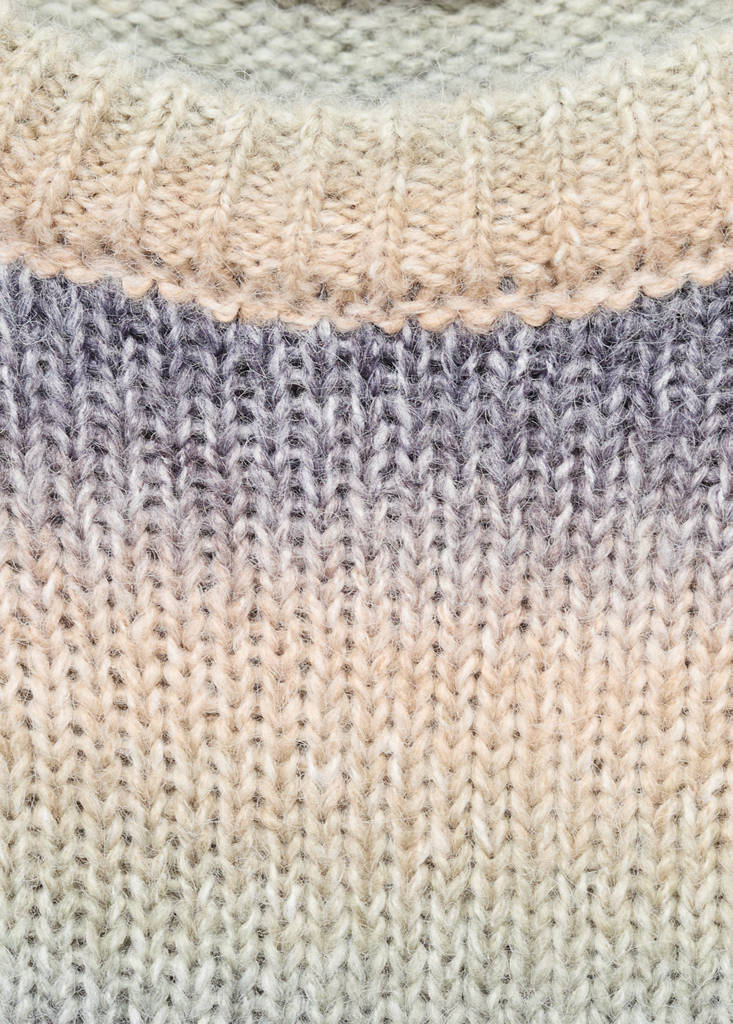 Multi-coloured knit sweater — Green