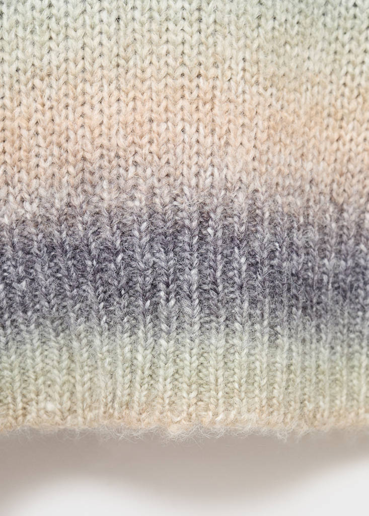 Multi-coloured knit sweater — Green