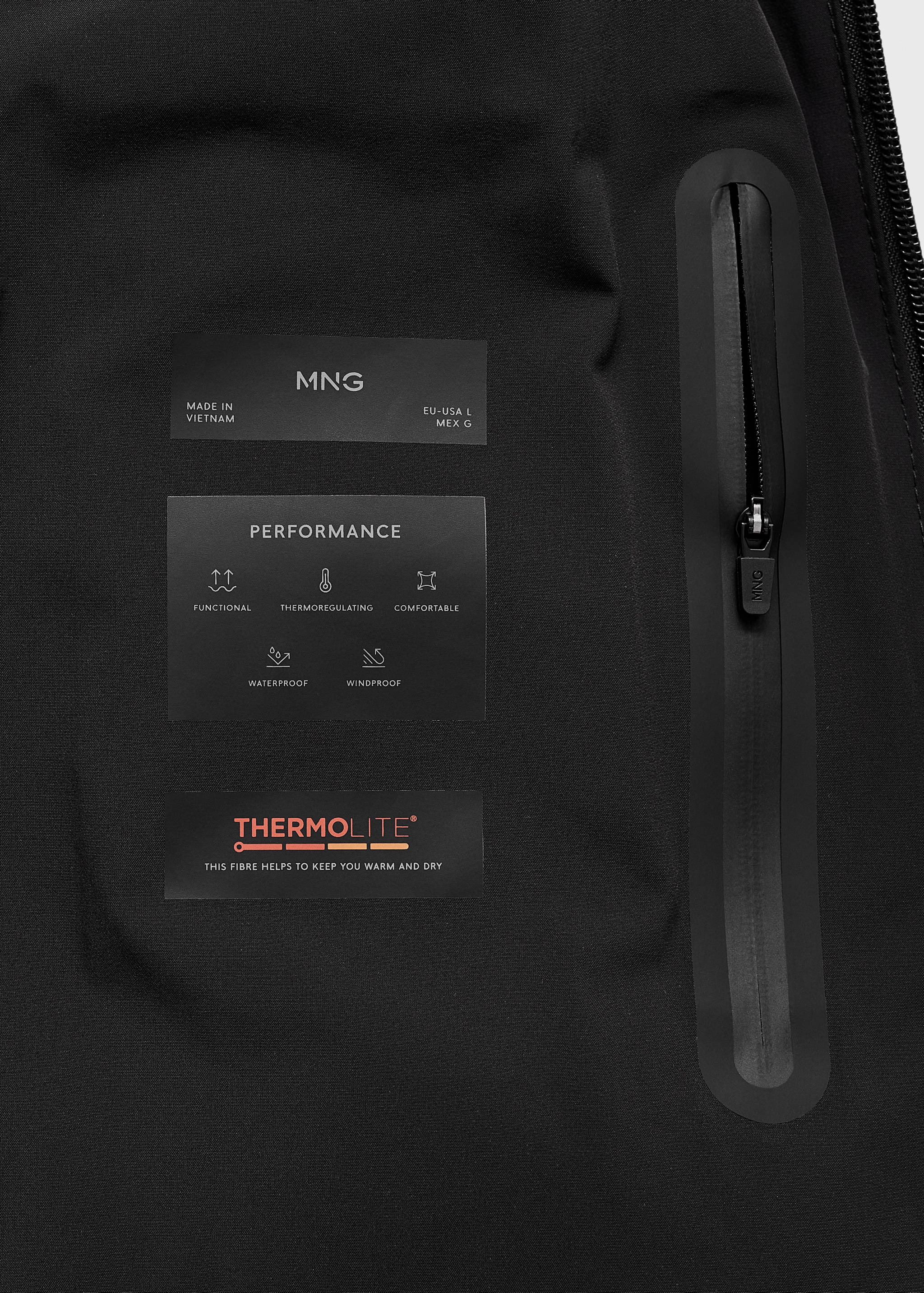 Anorak matelassé tissu imperméable - Détail de l'article 0