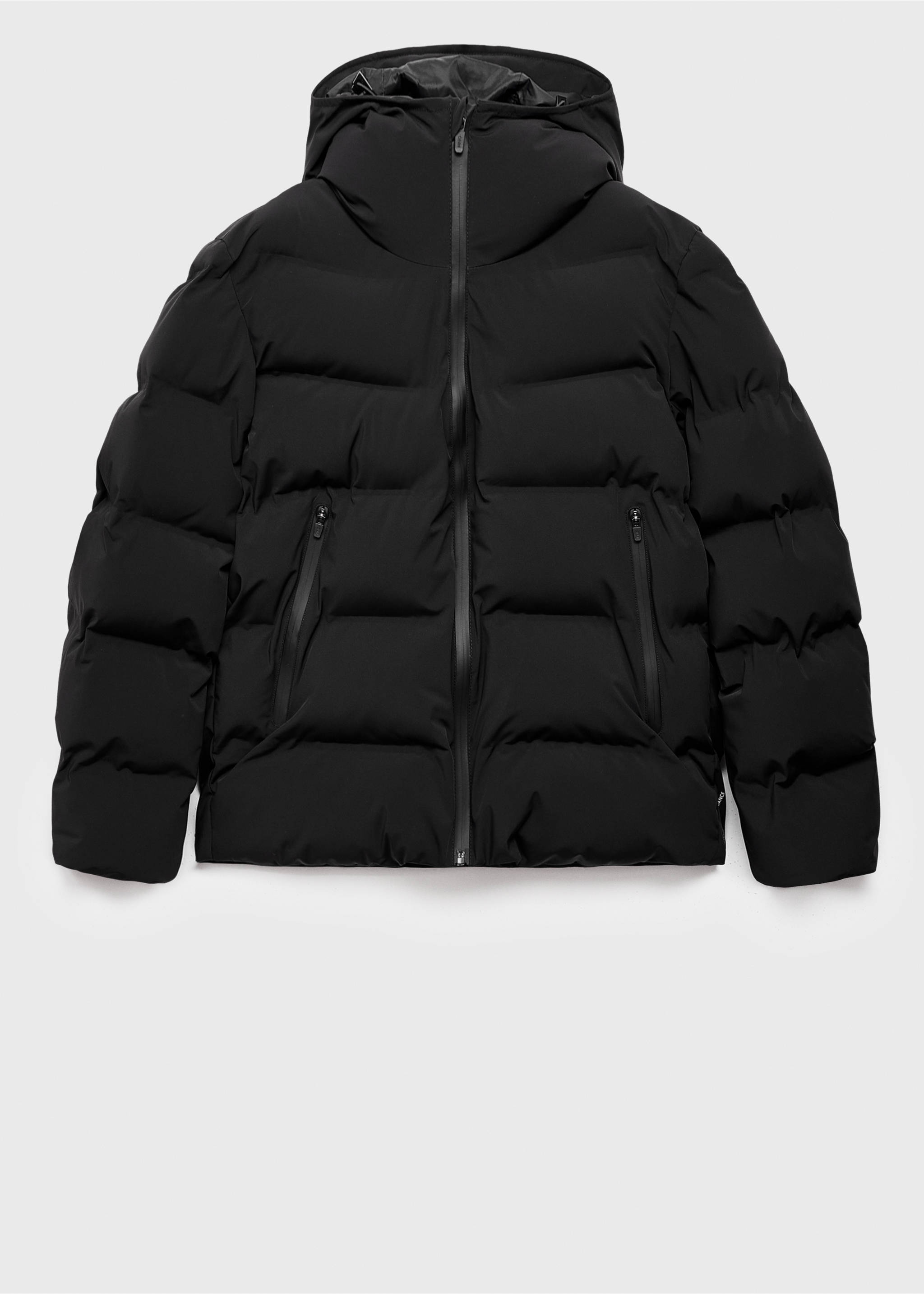Quilted waterproof anorak - Article without model, Black. Ref: 17088265-00.