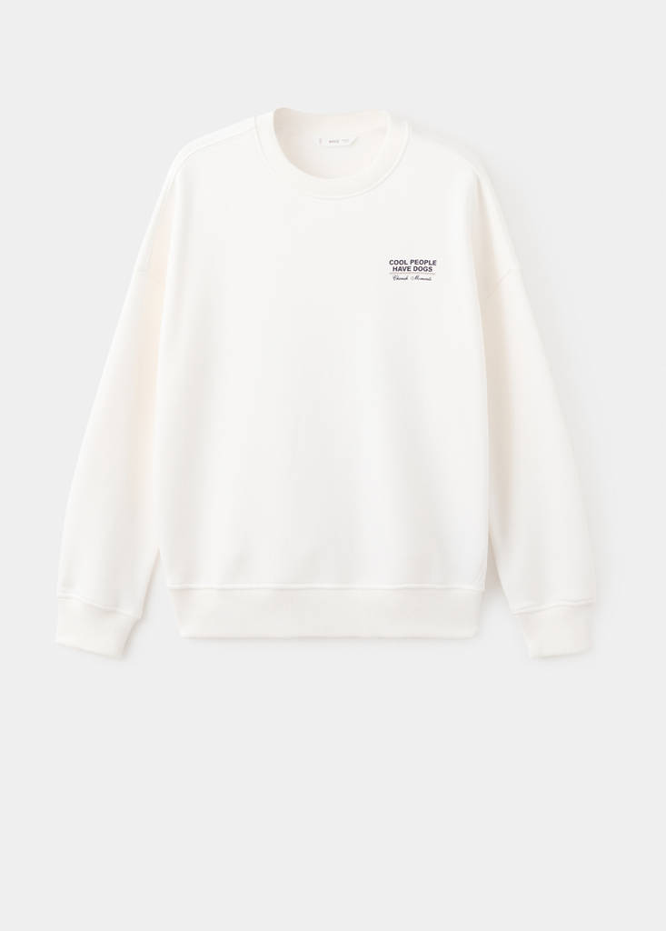 Printed cotton sweatshirt — Off White