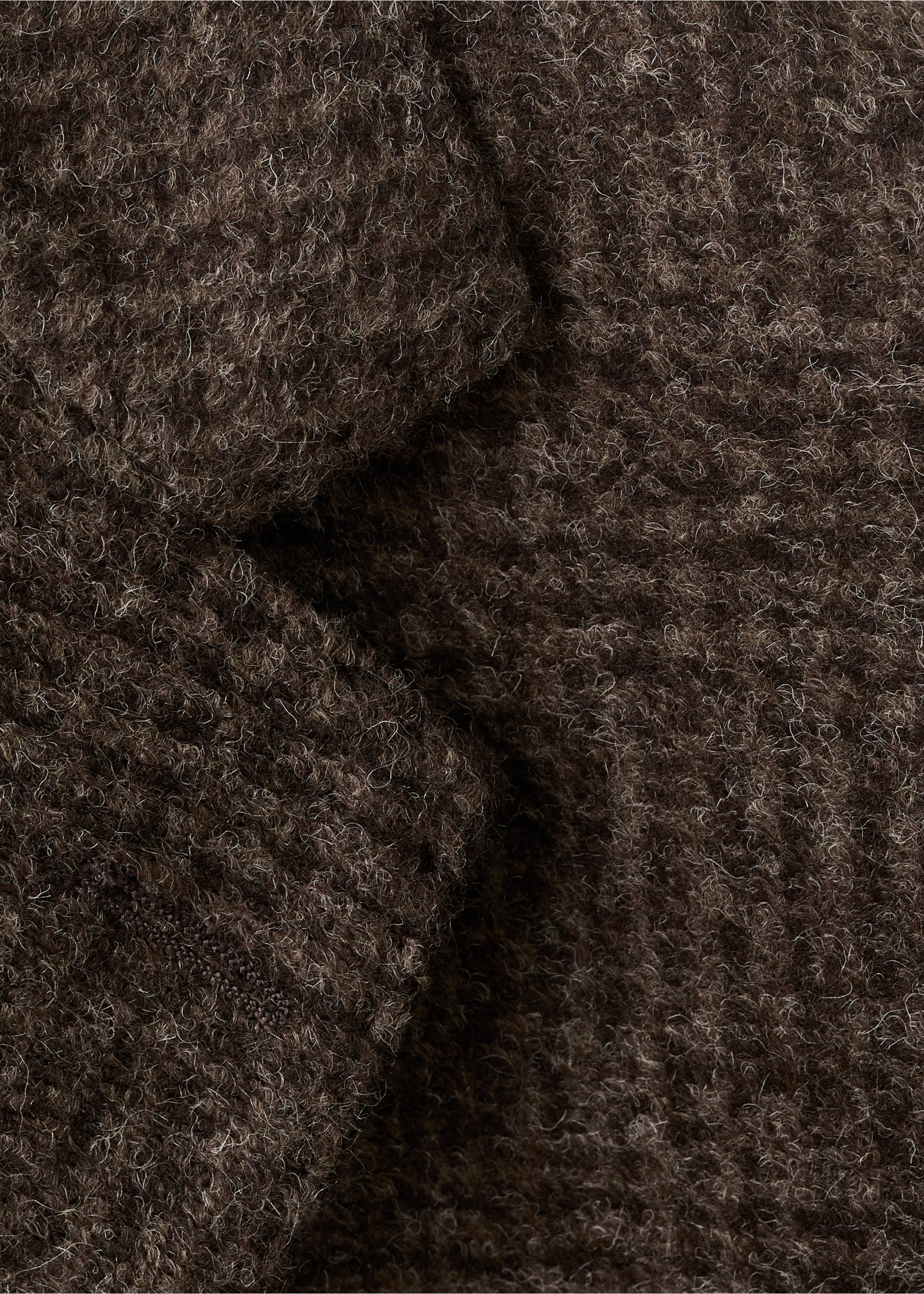 修身迷你格纹羊毛混纺外套 - null, 褐色. Ref: 17088272-00.