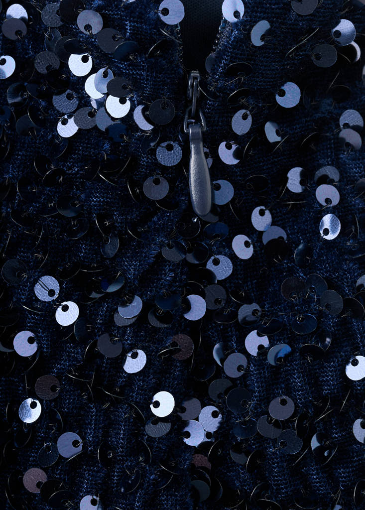 Sequin miniskirt — Navy