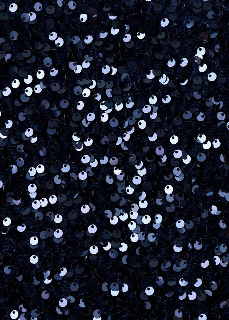 Sequin miniskirt — Navy