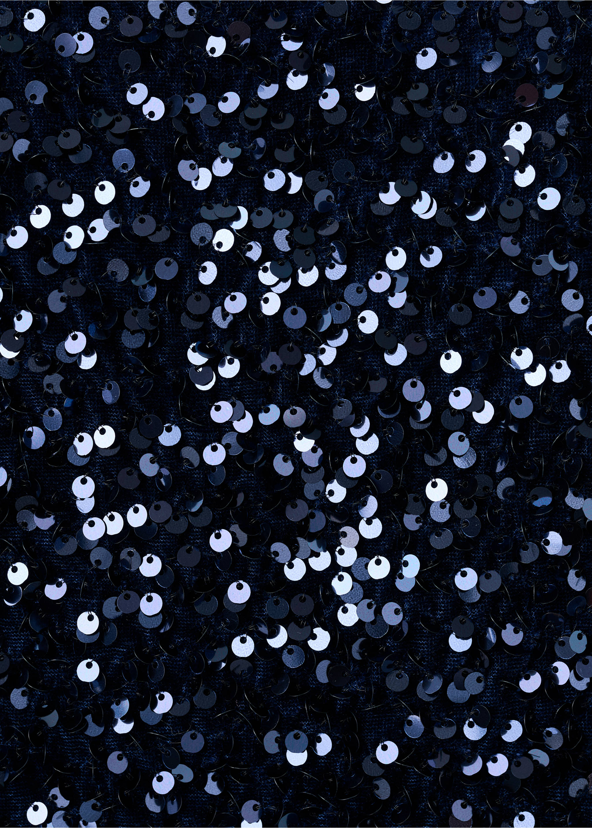 Sequin miniskirt - Details of the article 0, Navy. Ref: 17088273-00.