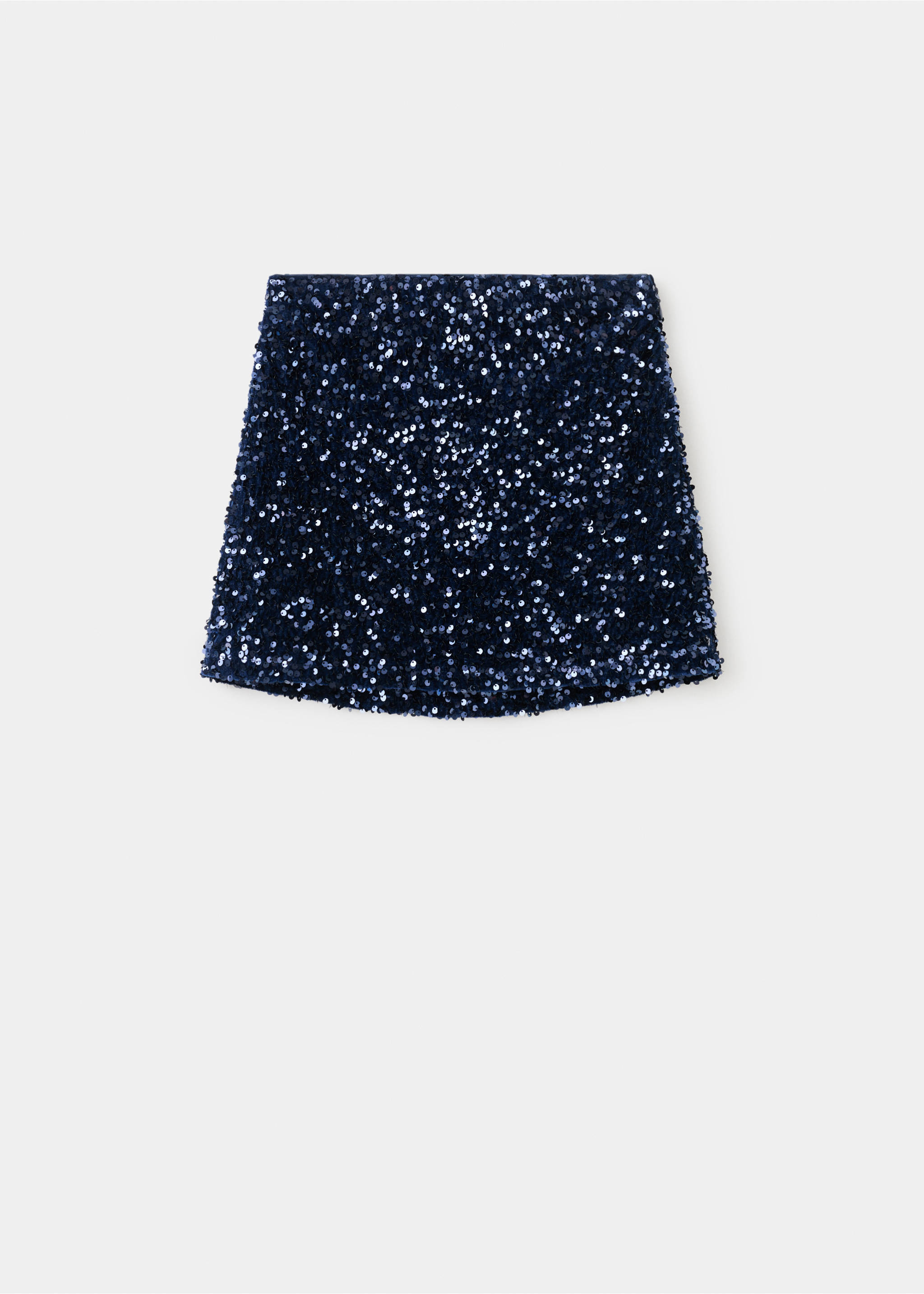 Sequin miniskirt - Article without model, Navy. Ref: 17088273-00.