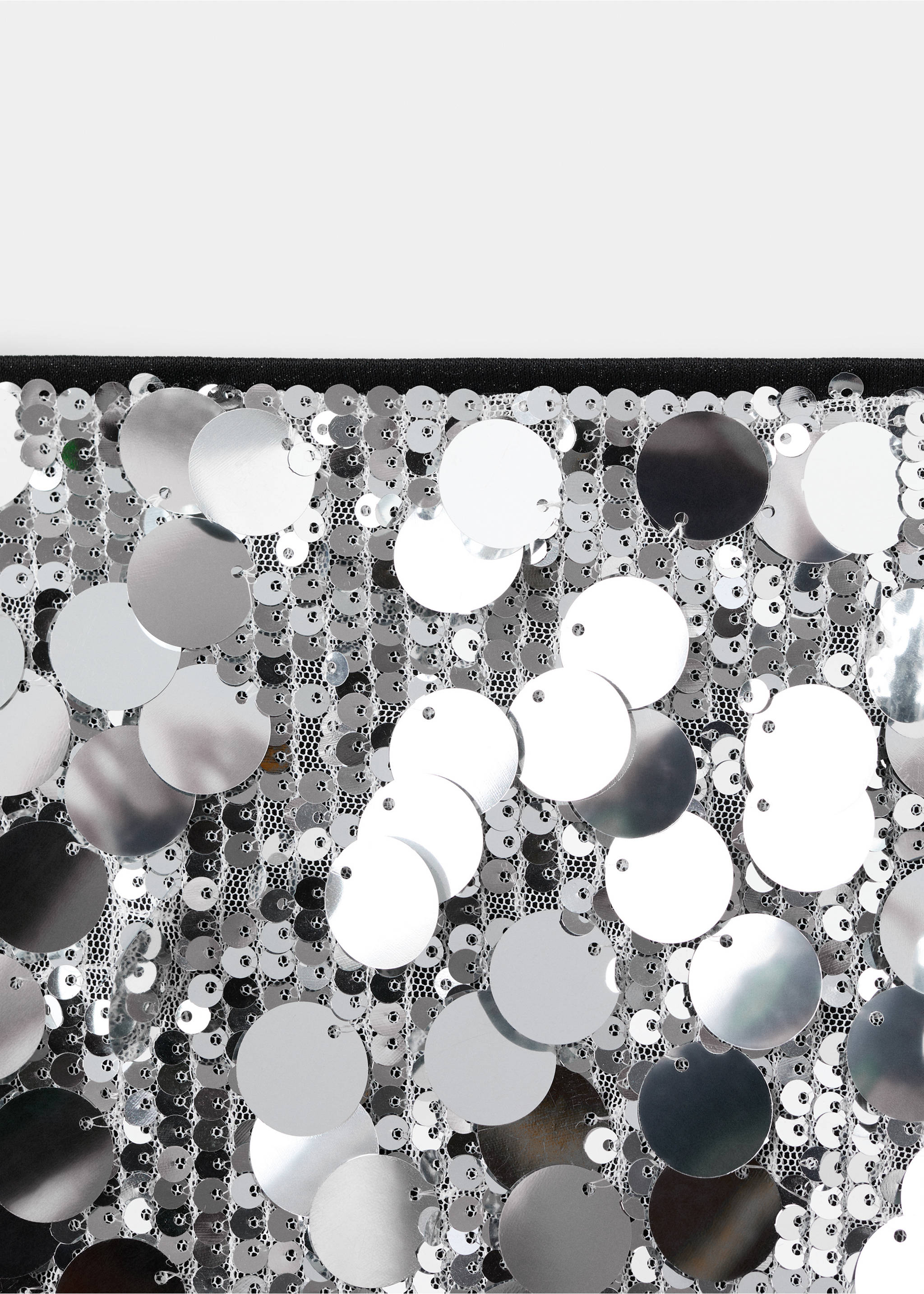 Юбка с пайетками - Деталь изделия 8, Серебро. Ref: 17088274-00.