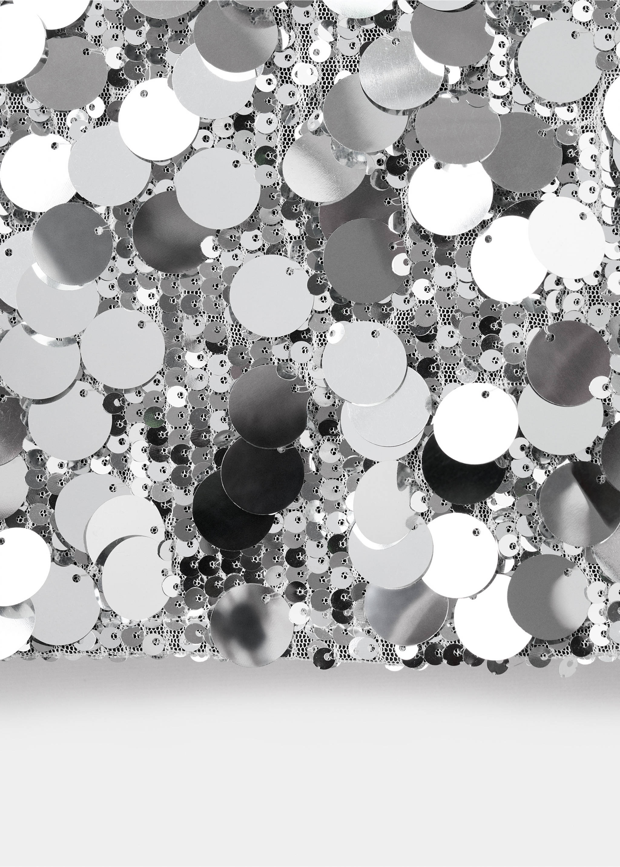 Юбка с пайетками - Деталь изделия 0, Серебро. Ref: 17088274-00.