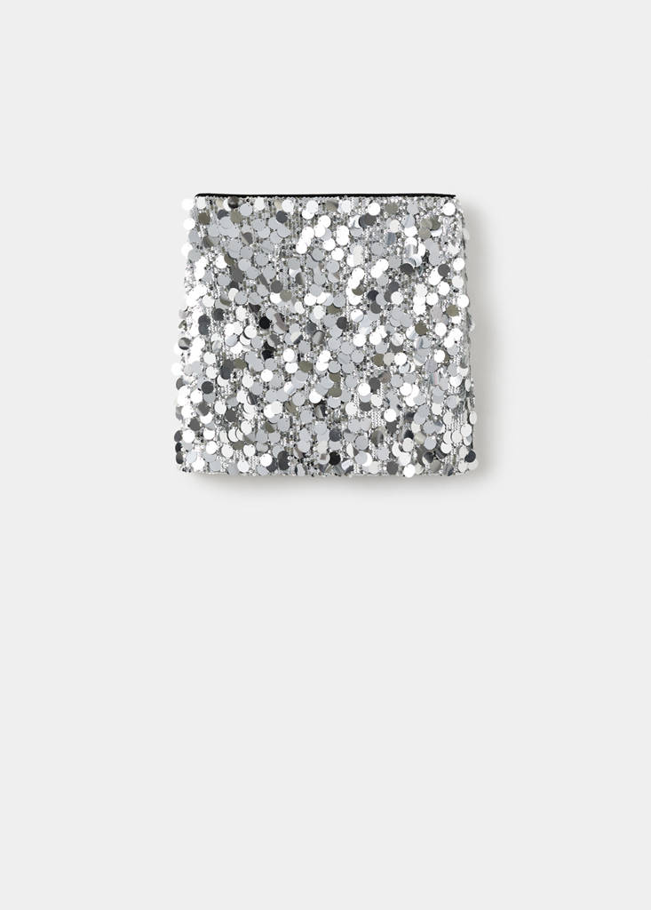 Sequin skirt — Silver