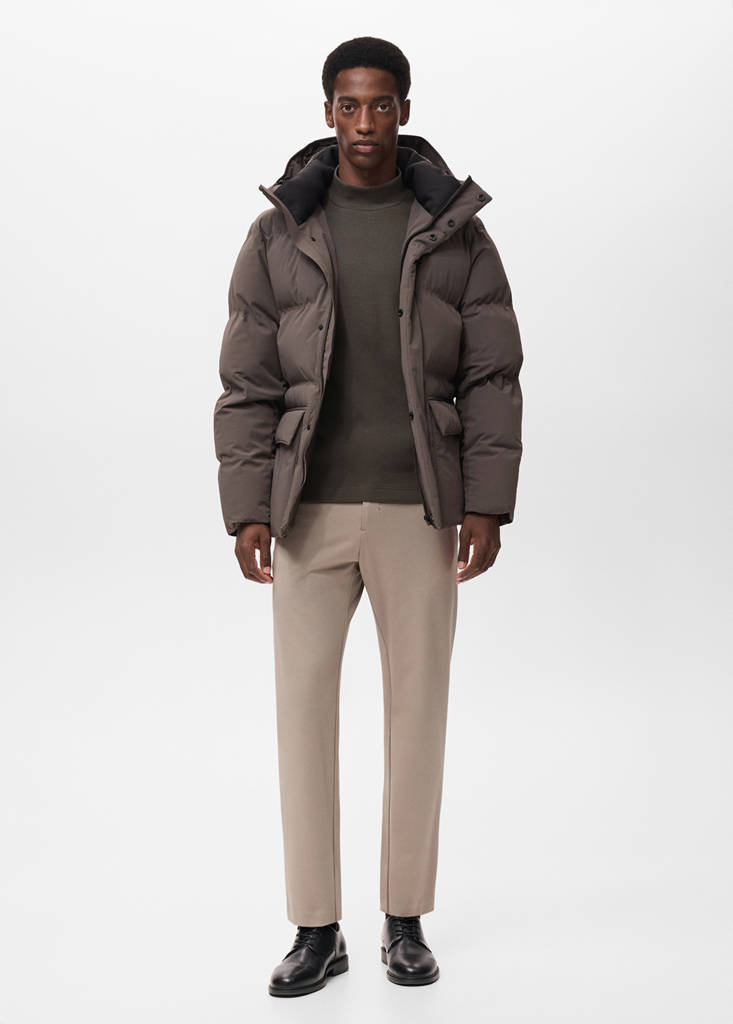 Perkins-neck long-sleeved t-shirt — Mink Grey