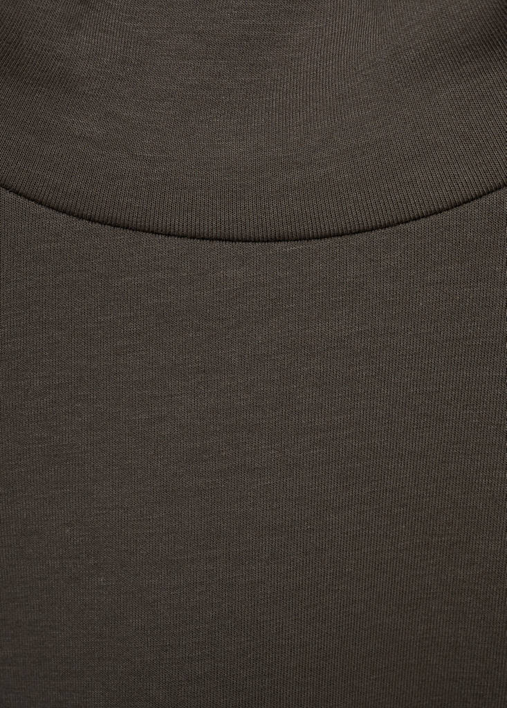 Perkins-neck long-sleeved t-shirt — Mink Grey